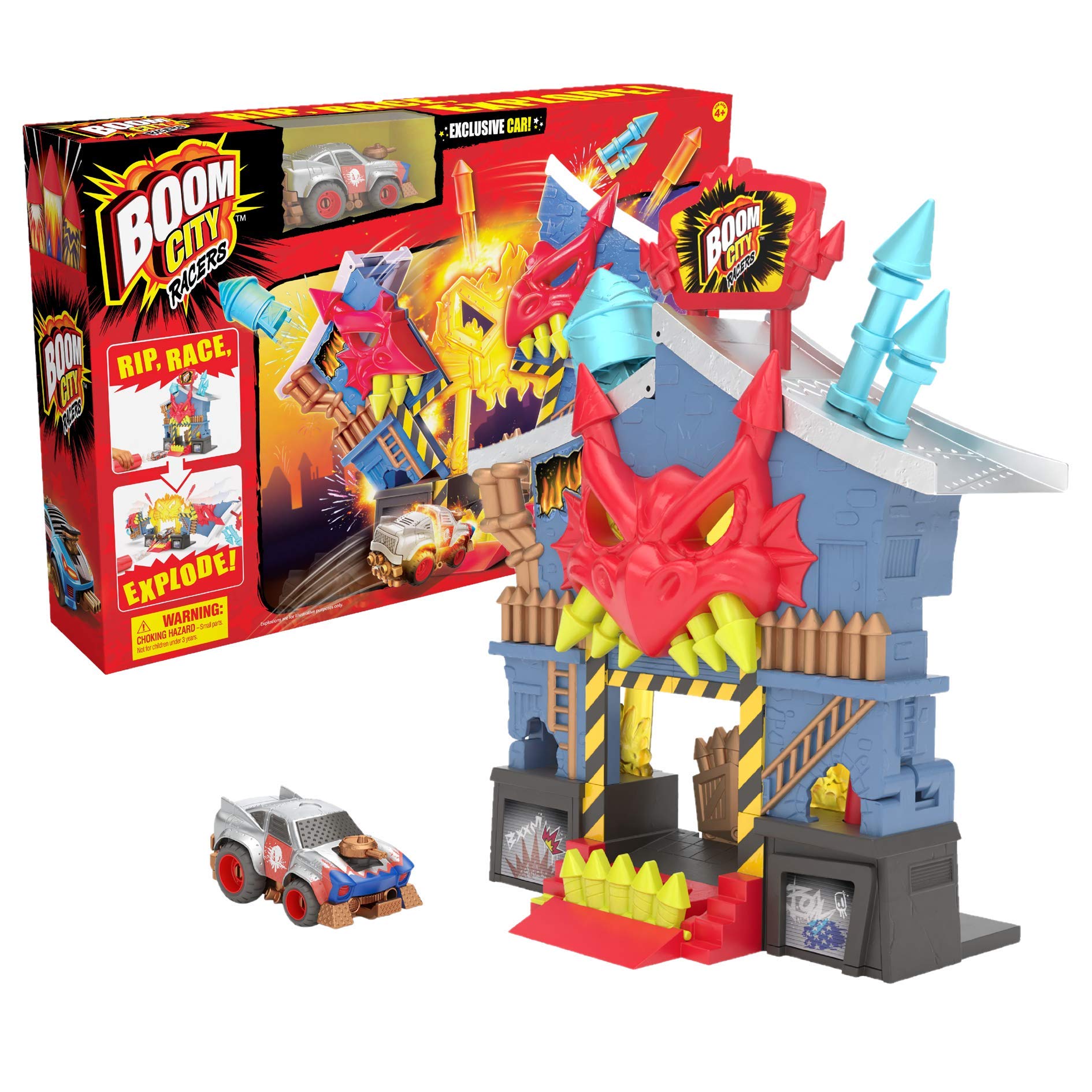 BOOM CITY RACERS Fireworks Factory - 3 in 1 Transforming