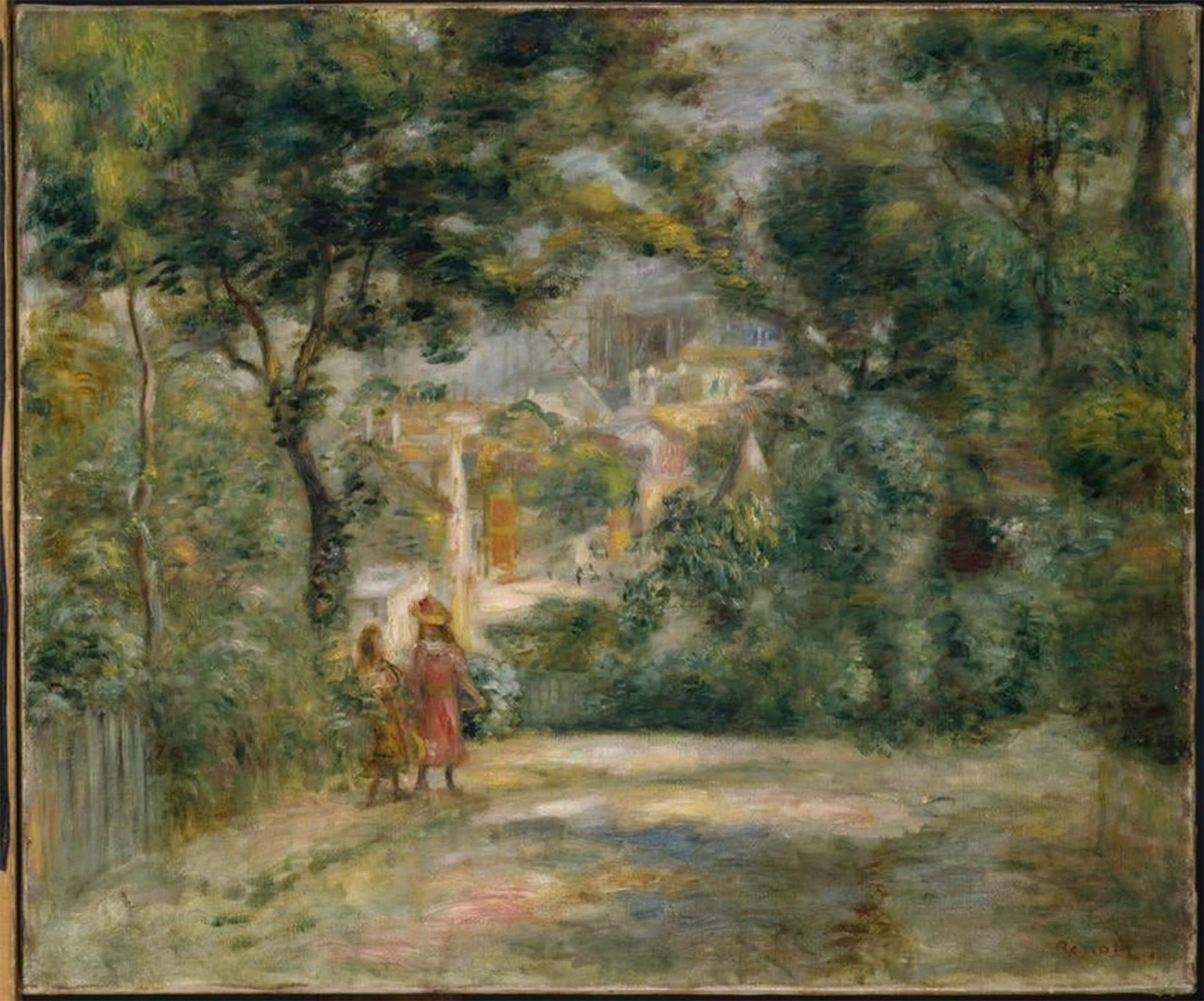 ARTXLXXBN Famous Art Print Poster Vintage Wall Art Vue Du Sacre Coeur by Pierre Auguste Renoir Canvas Art Poster for Home Decor 60x90cm