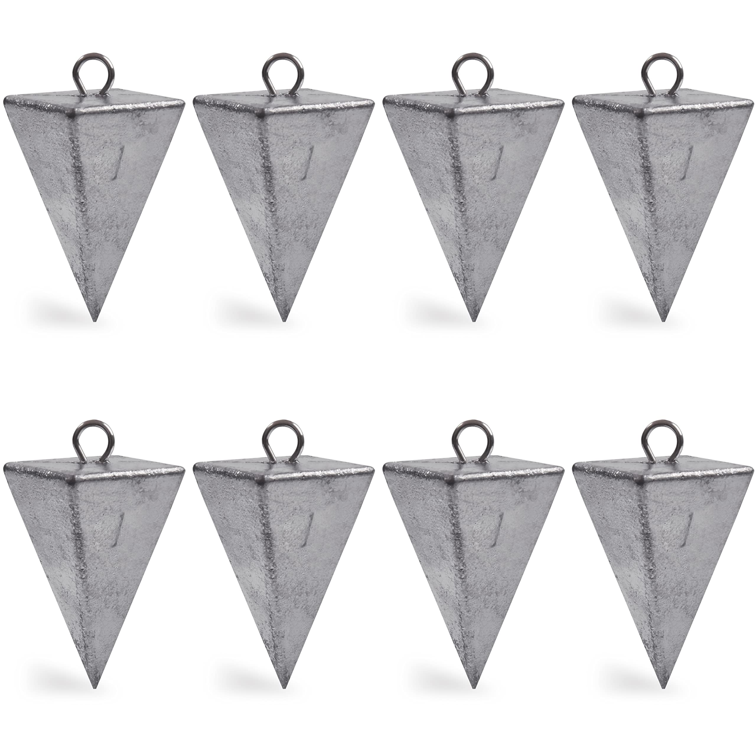 Pyramid Sinkers Fishing Weights Sinkers Saltwater Surf Fishing Weights Pyramid Weights Ocean Saltwater Fishing Gear Tackle 1oz 2oz 3oz 4oz 5oz 6oz 8oz