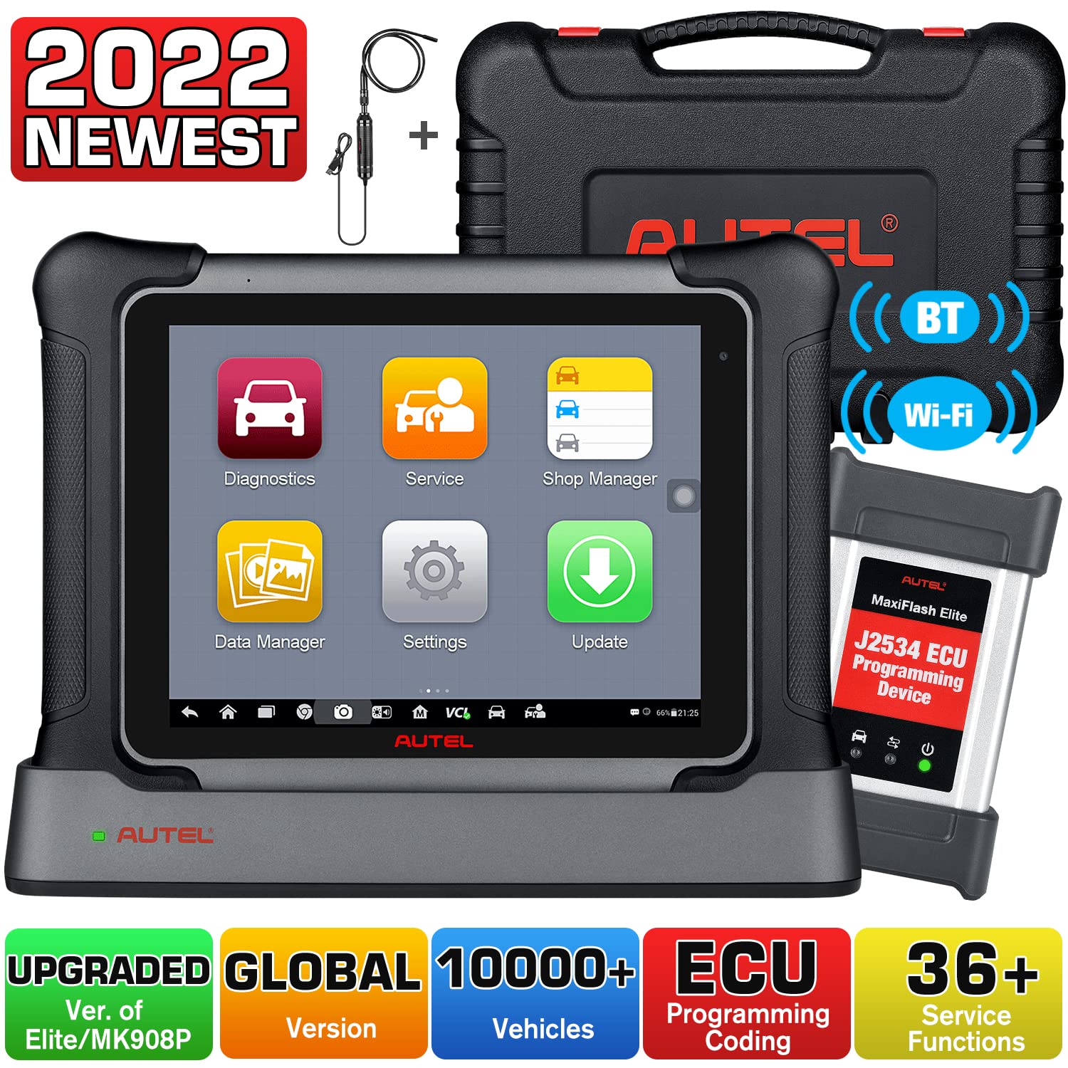 Autel MaxiSys MS Elite II, [Upgraded Ver. of Autel Elite/ MK908P, MS909 Hardware], Advanced Diagnosi