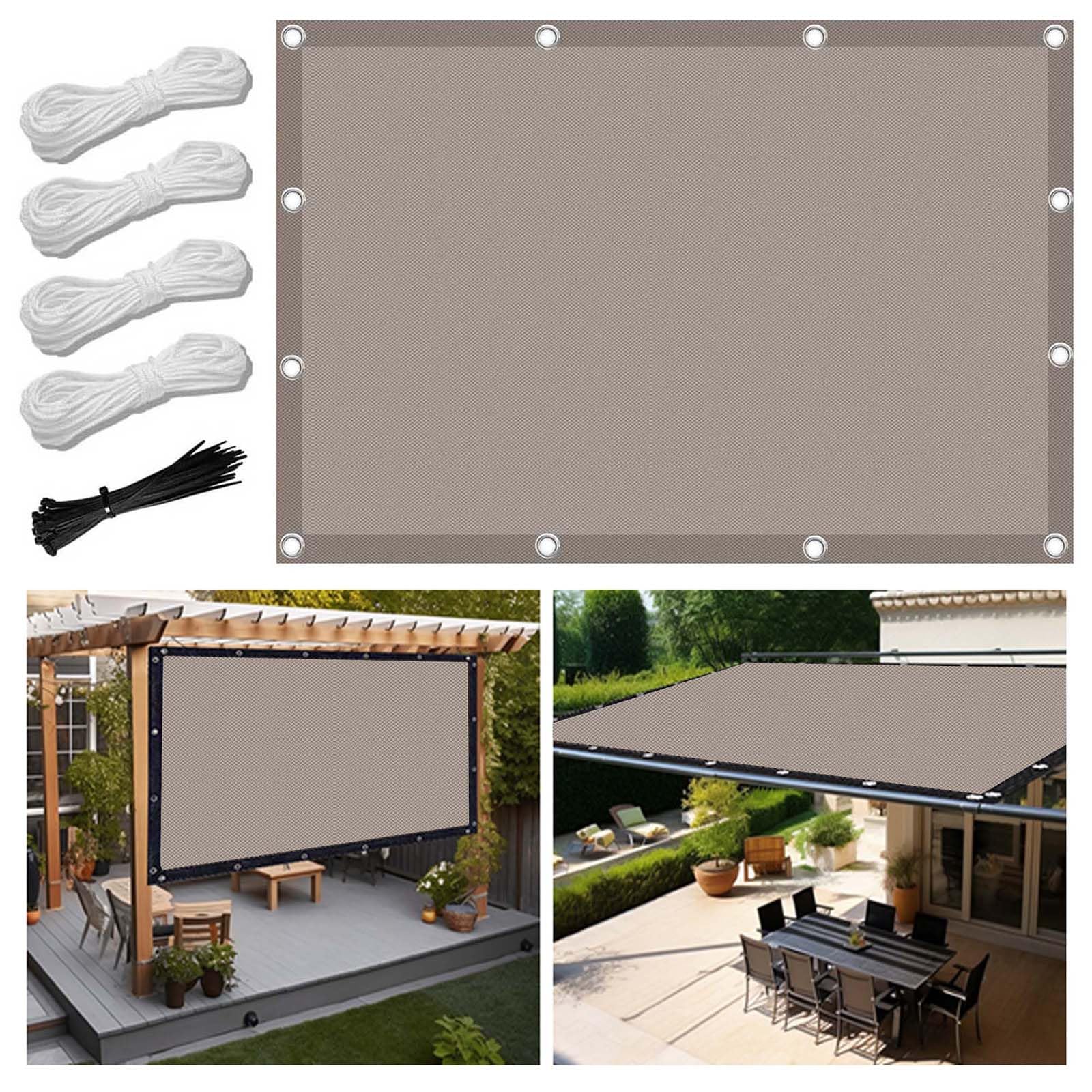 Amazon.de: Sonnensegel Wasserdicht Rechteckig mit sen 3x4m Multi Farbe und  Gre Sonnensegel Balkon UV Schutz Sonnenschutz Markise Mit Kordel fr  Balkon Terrasse Garten