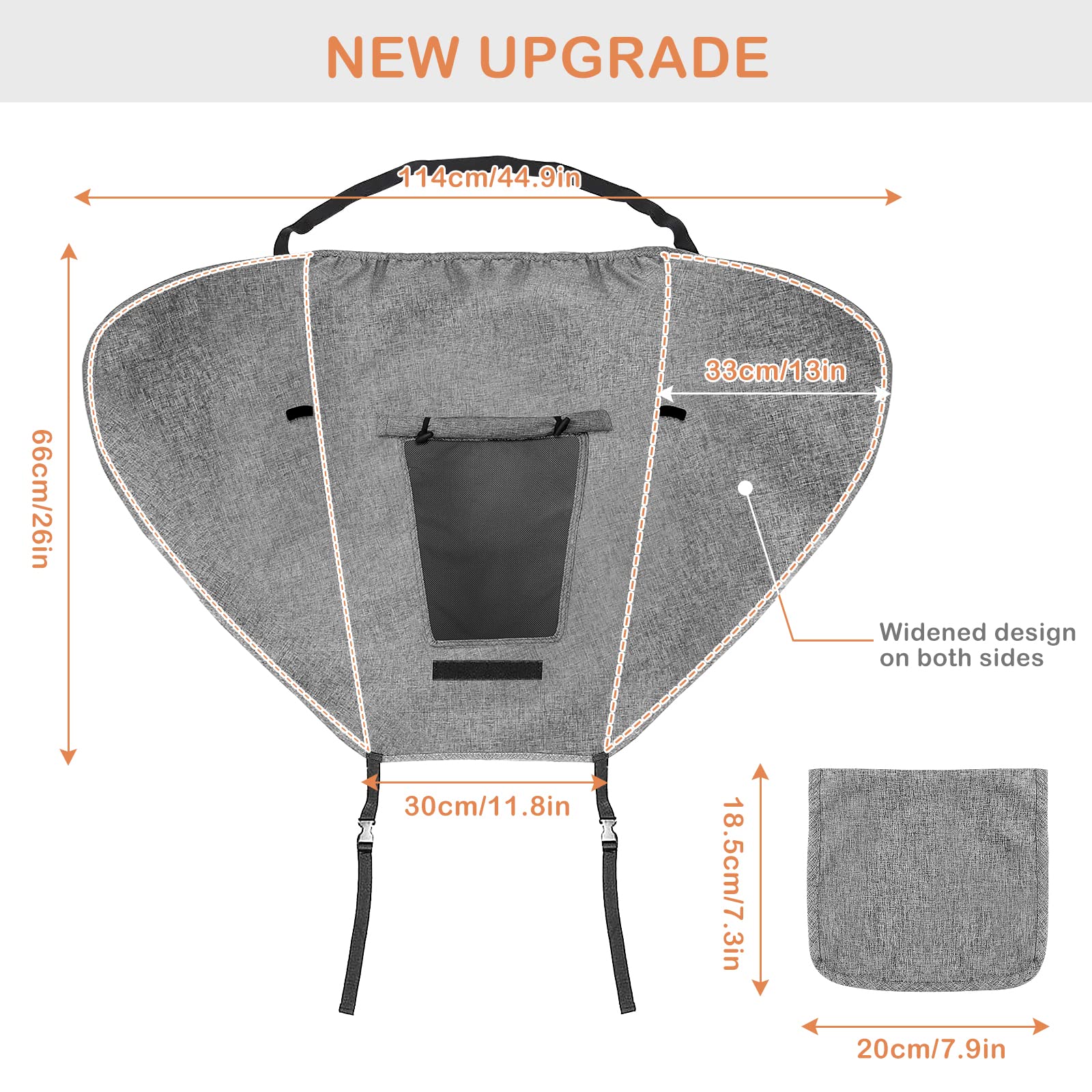 Pare-soleil universel pour poussette, matériau anti UV, imperméable, coupe-vent, protection