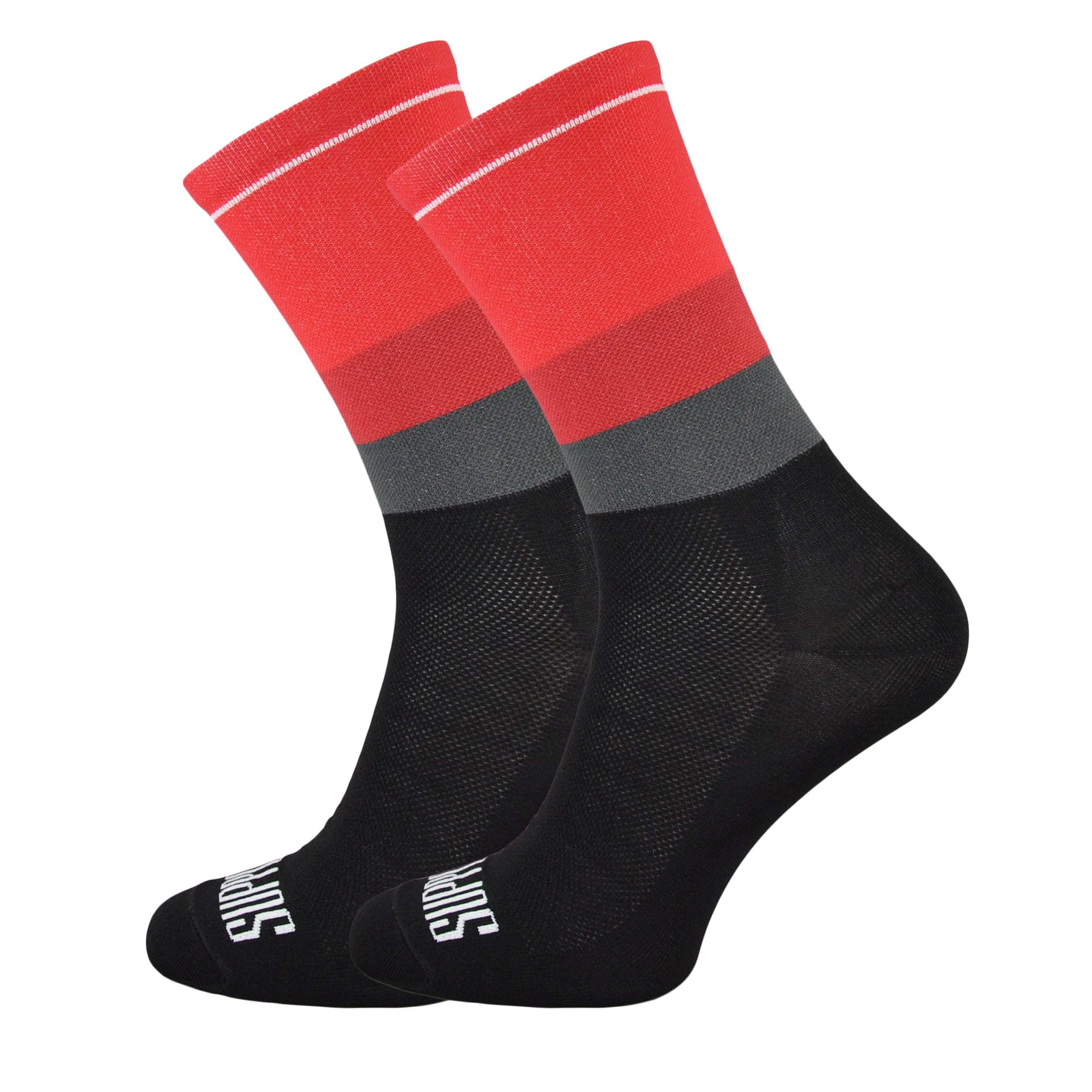 SUPPORT calzini da ciclismo da uomo tecnologia traspirante antiscivolo accessori monocolore