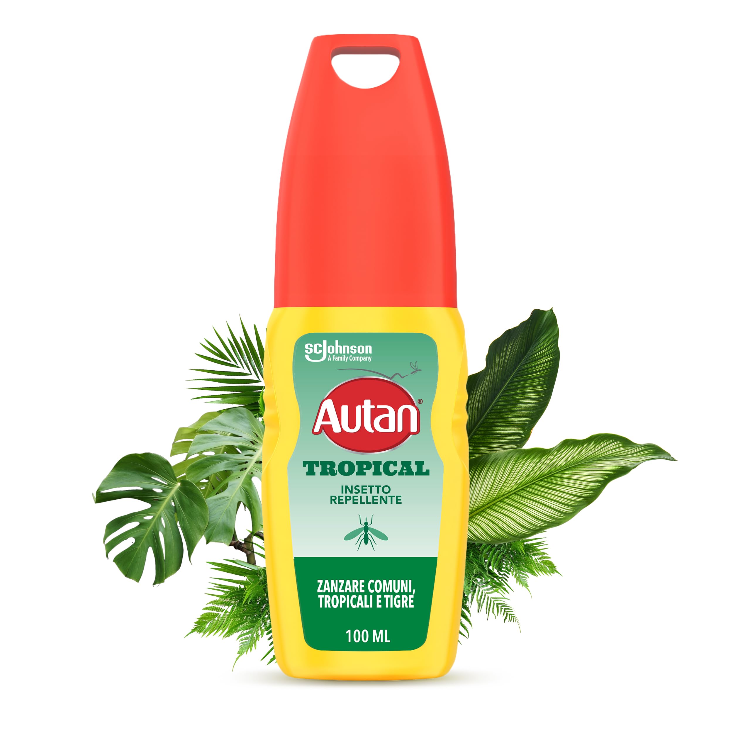 Autan Tropical Vapo, Spray Antizanzare, Repellente Zanzare Azione Protettiva Duratura, Fino a 8h di protezione, Adatto a Viaggi in Luoghi Tropicali, Efficace contro Virus West Nile, 1 Conf. da 100ml