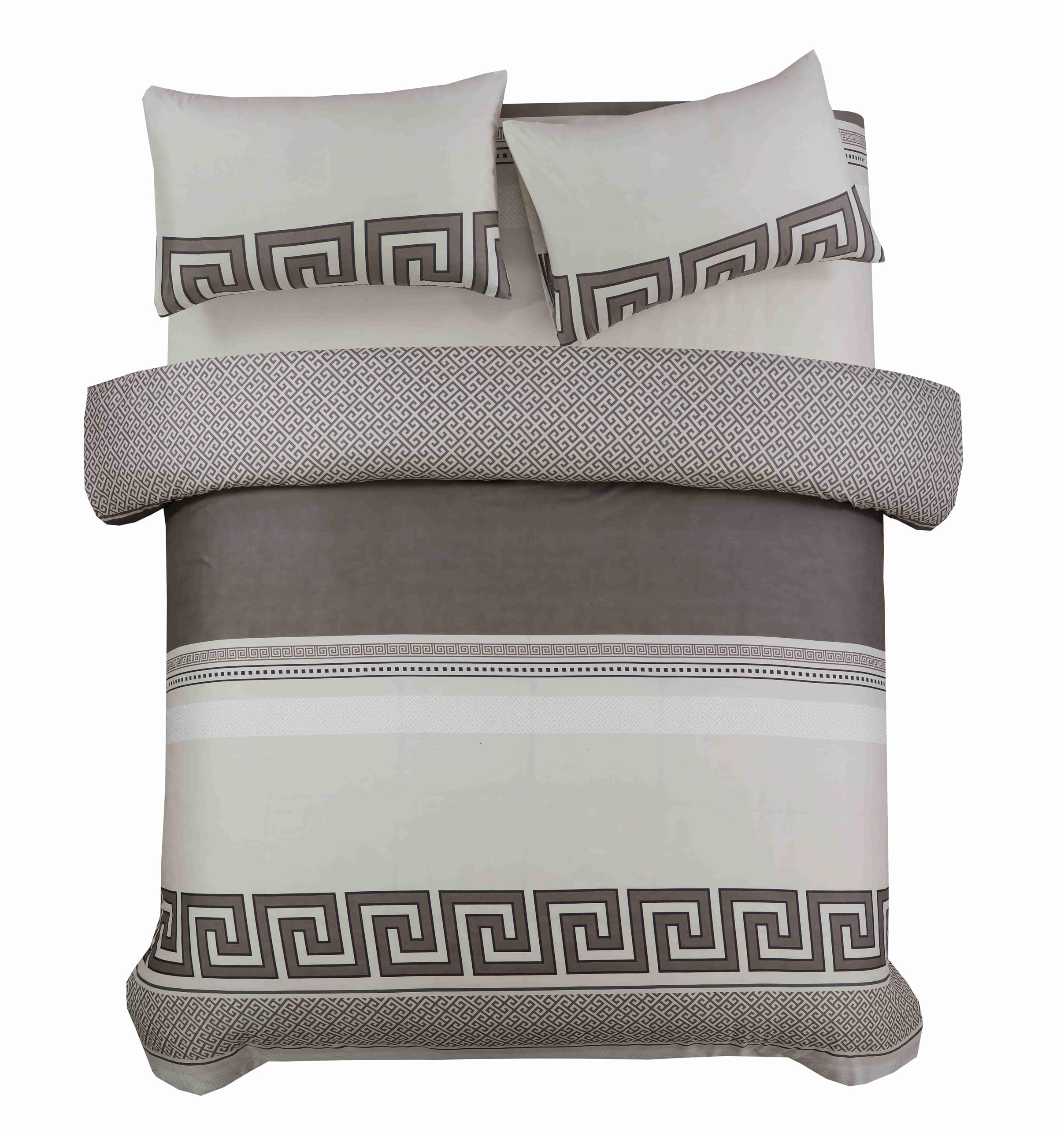 StylemyBedroom Marble Floral Duvet Cover Set - 4pc Bedding Set (Linea Beige, King (U.K. Standard)) — image 1