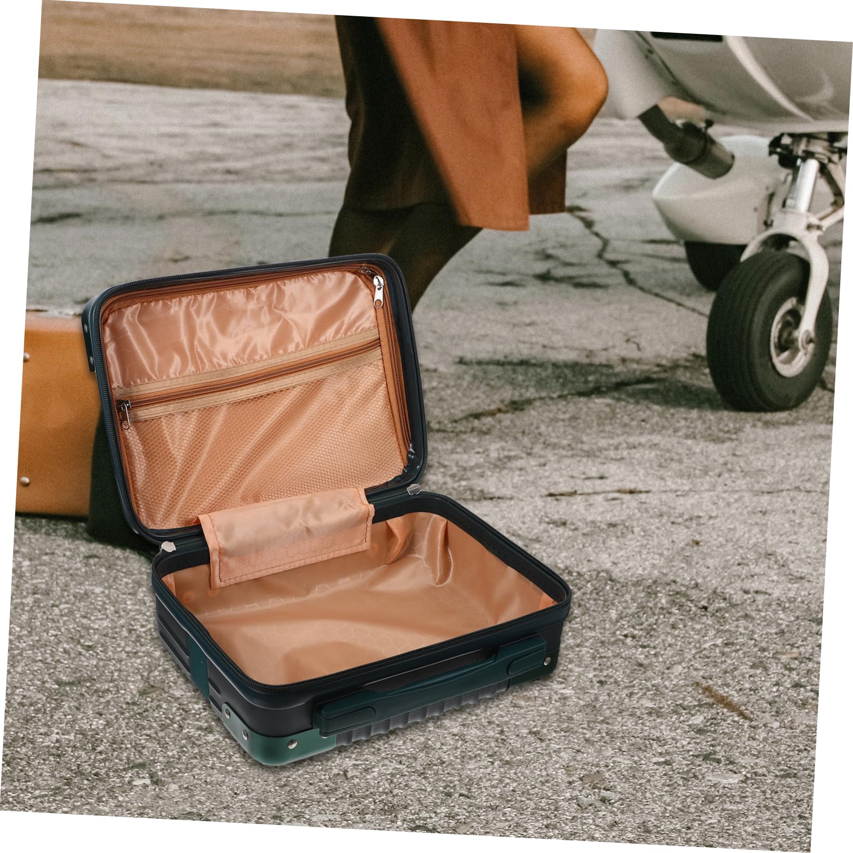 Borsa Cosmetica da Viaggio 14 Pollici Abs per Trucchi Donna Uomo Chiusura Pratica