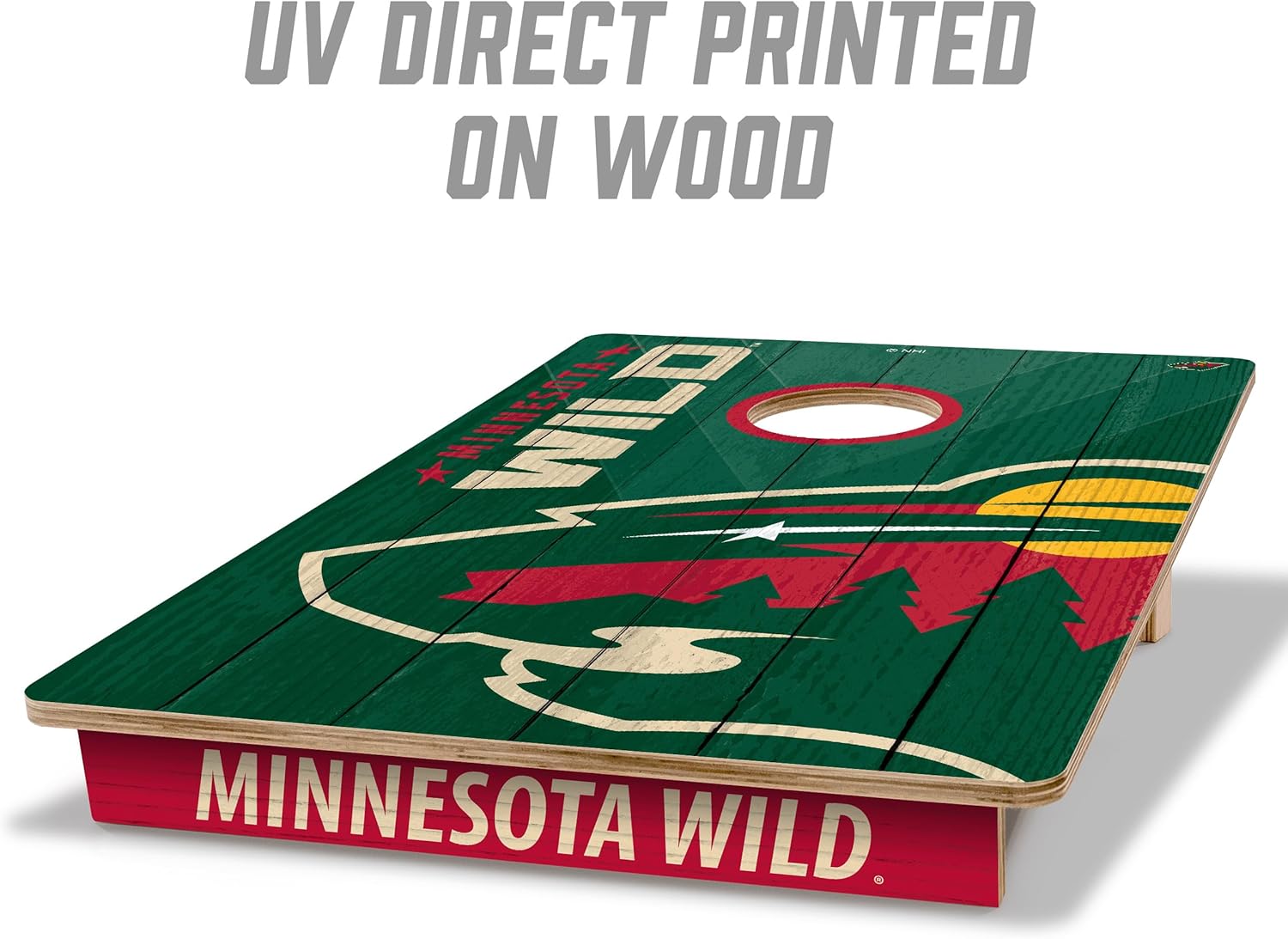 YouTheFan NHL 2’ x 3’ Wood Cornhole Game with Logo Bags
