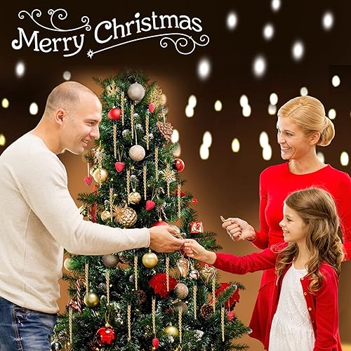 Vista 188 de 30 piezas de carámbanos de plástico retorcidos de plástico de carámbanos de Navidad, decoración colgante para árbol de Navidad, fiesta de Navidad