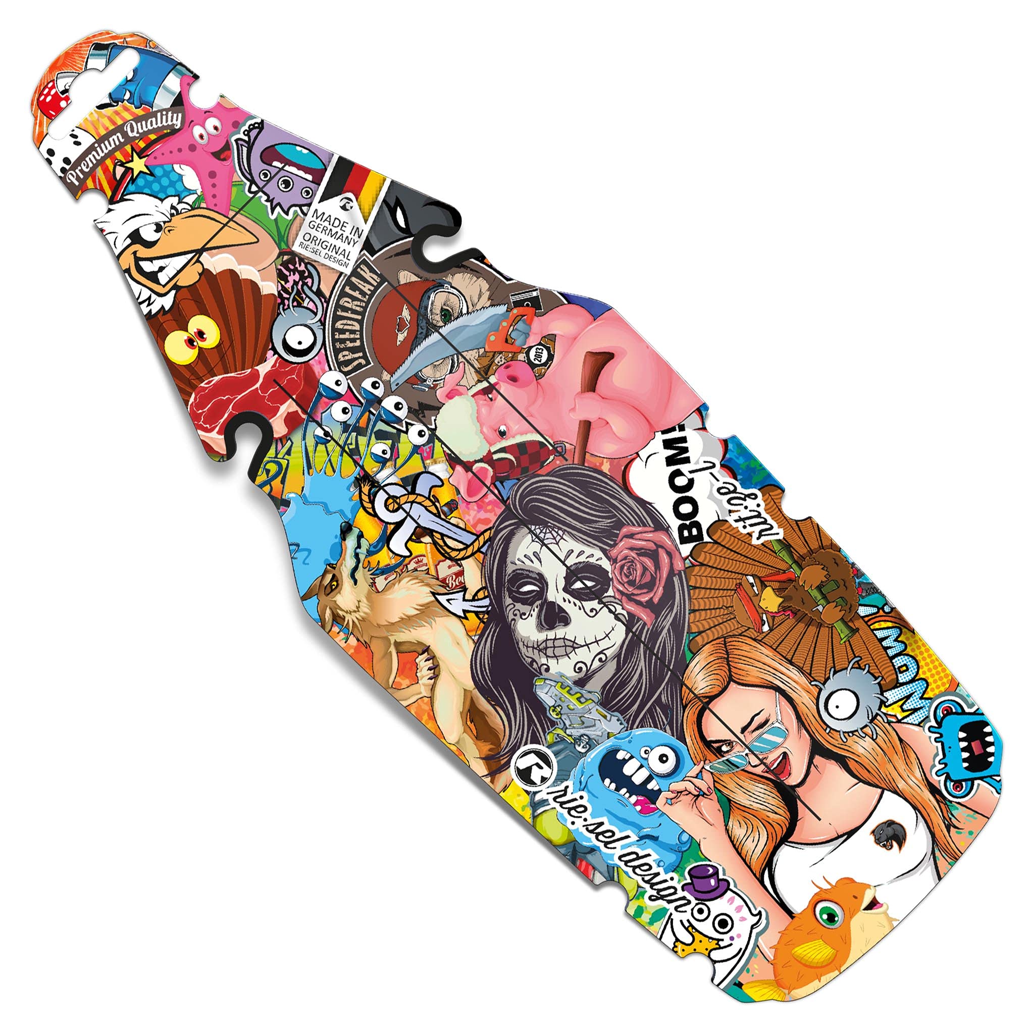 Rie:Sel Design Fatbike Rear Fender; Stickerbomb - FE-RL003