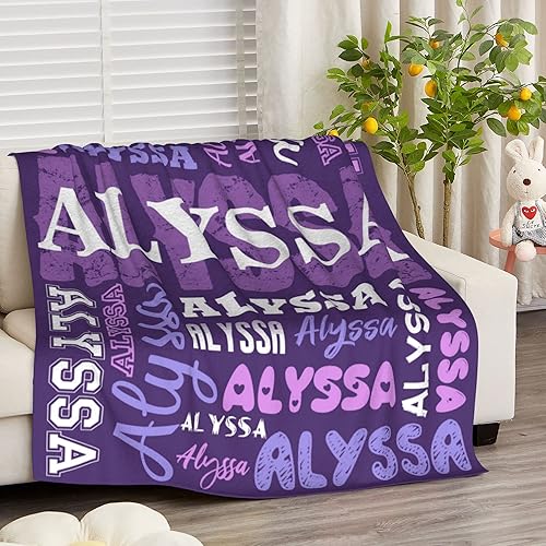 Miniatura 3 de Manta personalizada con nombre, regalos para hombres, niños, parejas, adultos, mantas cálidas personalizadas, mantas de bebé personalizadas para