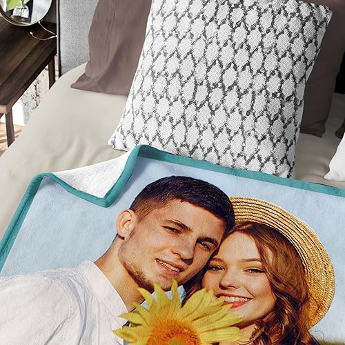 Miniatura 4 de Manta personalizada con imagen, foto, texto, manta y mantas personalizadas, regalos de cumpleaños para mejores amigos, (todas las personas para que