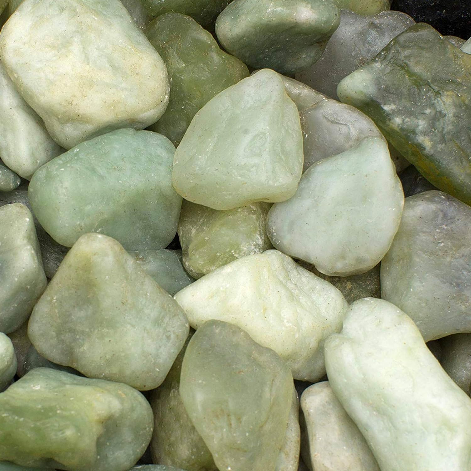 Margo Garden Products 1-2" 20lbs Rainforest Jade Pebbles, Green