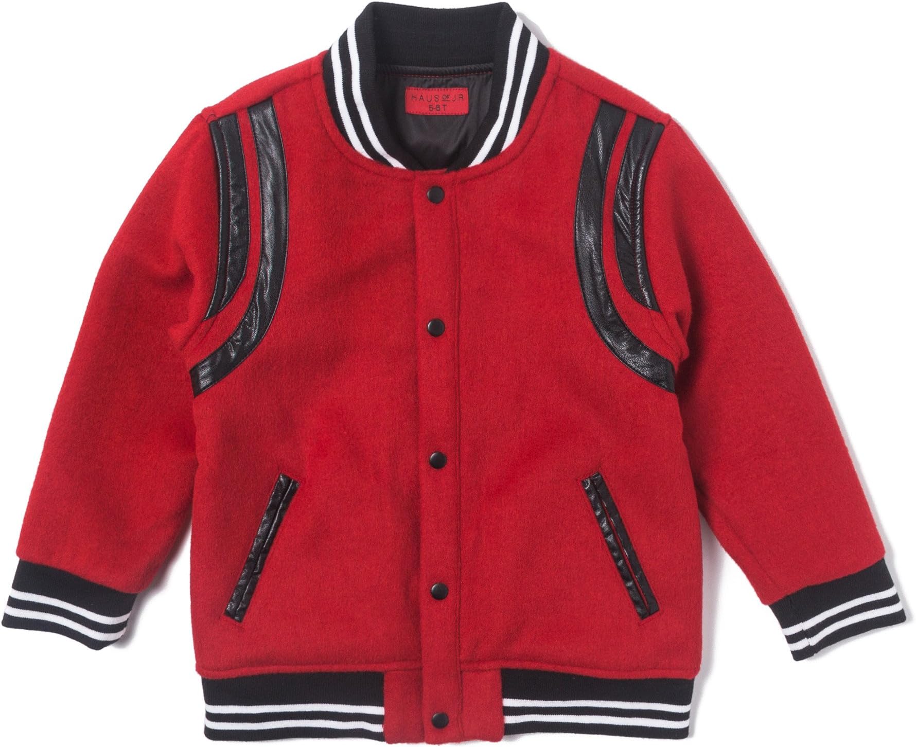 Teddy Varsity Jacket (Bulls Red)-Unisex