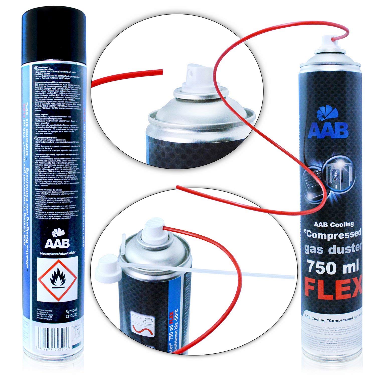AABCOOLING 1 X 500 Ml Home & Office Compressed Air Spray Gas Duster - View #4
