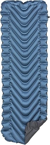 Klymit Armored V Superfabric - Colchoneta inflable para acampar, cama de aire ligera para senderismo y mochilero, 2.5 pulgadas de grosor