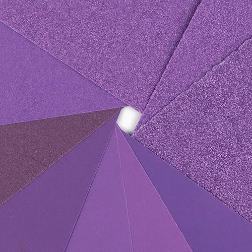 Miniatura 2 de Papel de lija de grano 800, 20 unidades, hojas de lijado en seco y húmedo de 9 x 11 pulgadas, papel de arena abrasivo de alúmina púrpura para