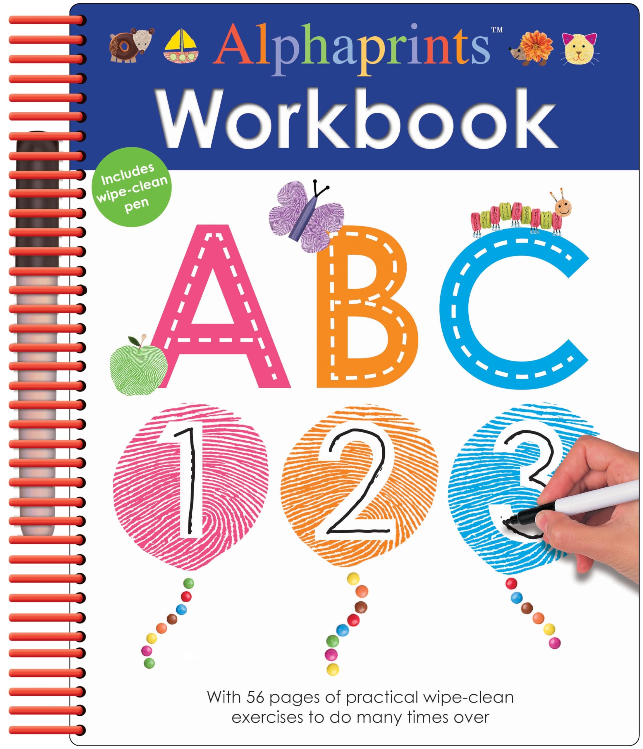Alphaprints: Wipe Clean Workbook ABC (Wipe Clean Activity Books) Spiral-bound – Illustrated, January 3, 2017