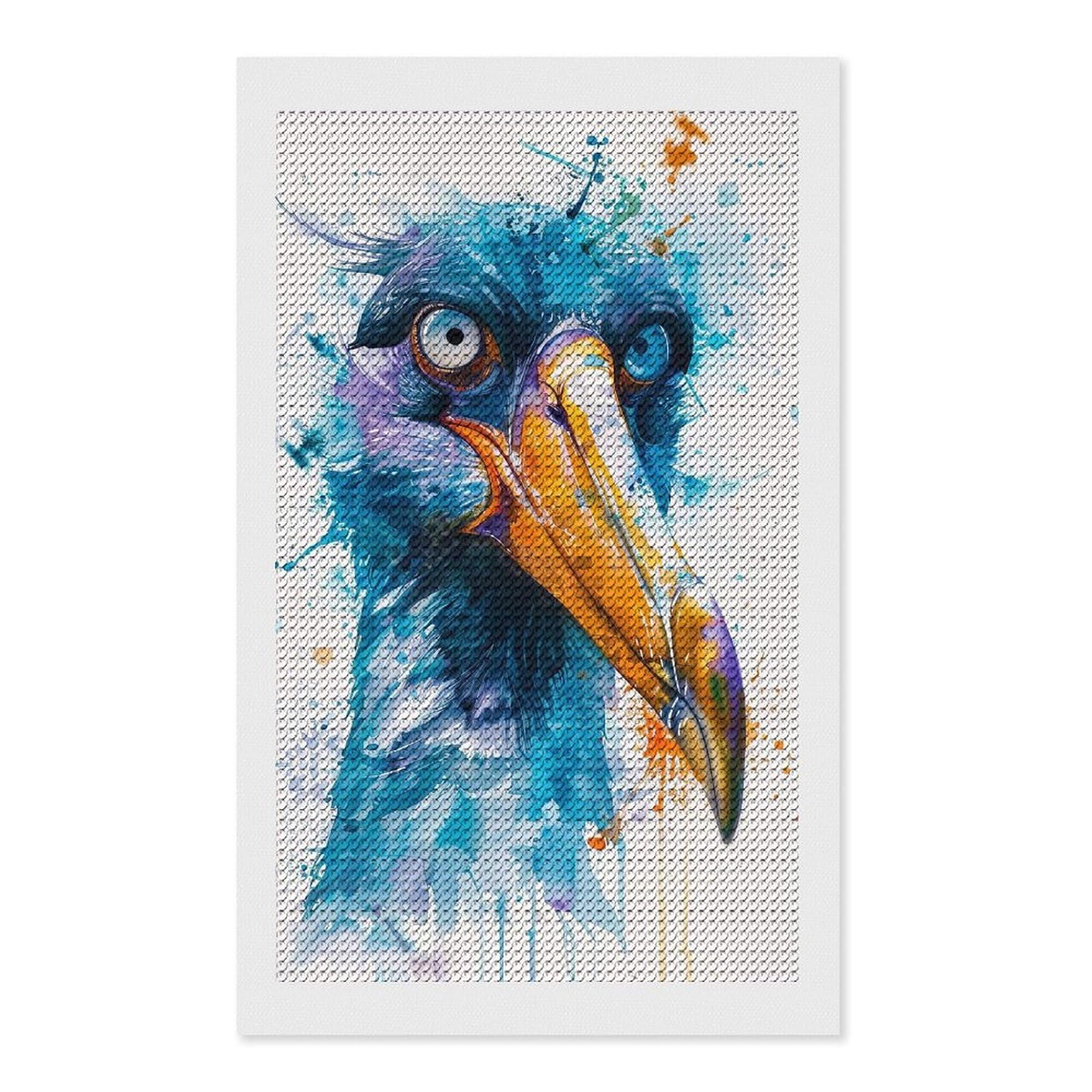 Junmoney Albatross Round Drill Diamond Painting 12"x20", Satisfying Creative Project, Complete Accessories, Printed Canvas