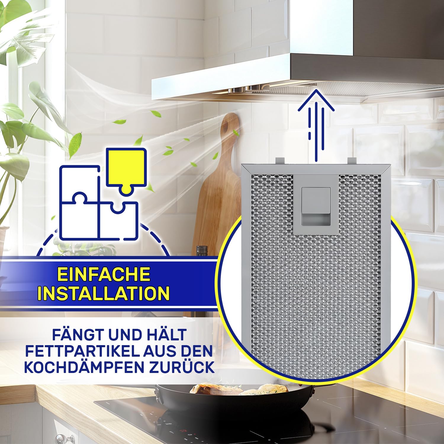 Aluminium Metallfilter Dunstabzugshaube 250 x 110 x 8 mm mit dem Originalcode 11022470 11018426 für Bosch für Balay für Siemens für Neff - Garantie 10 Jahre - MONTERAL
