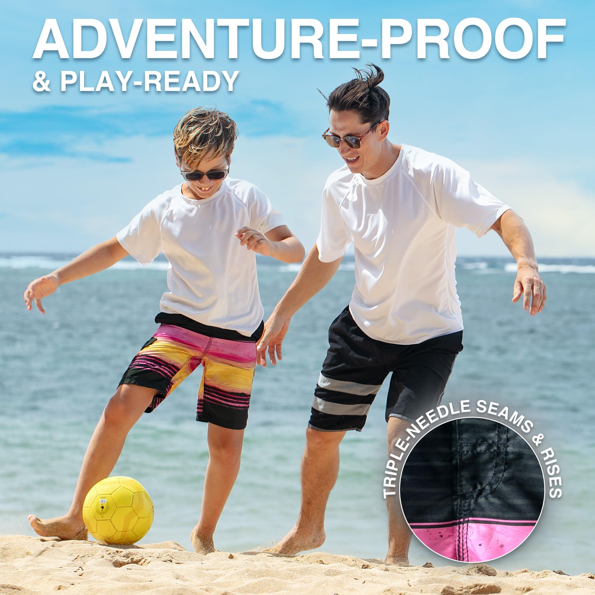 Kanu Surf Boys' Yolo Quick Dry UPF 50+ Beach Swim Trunk