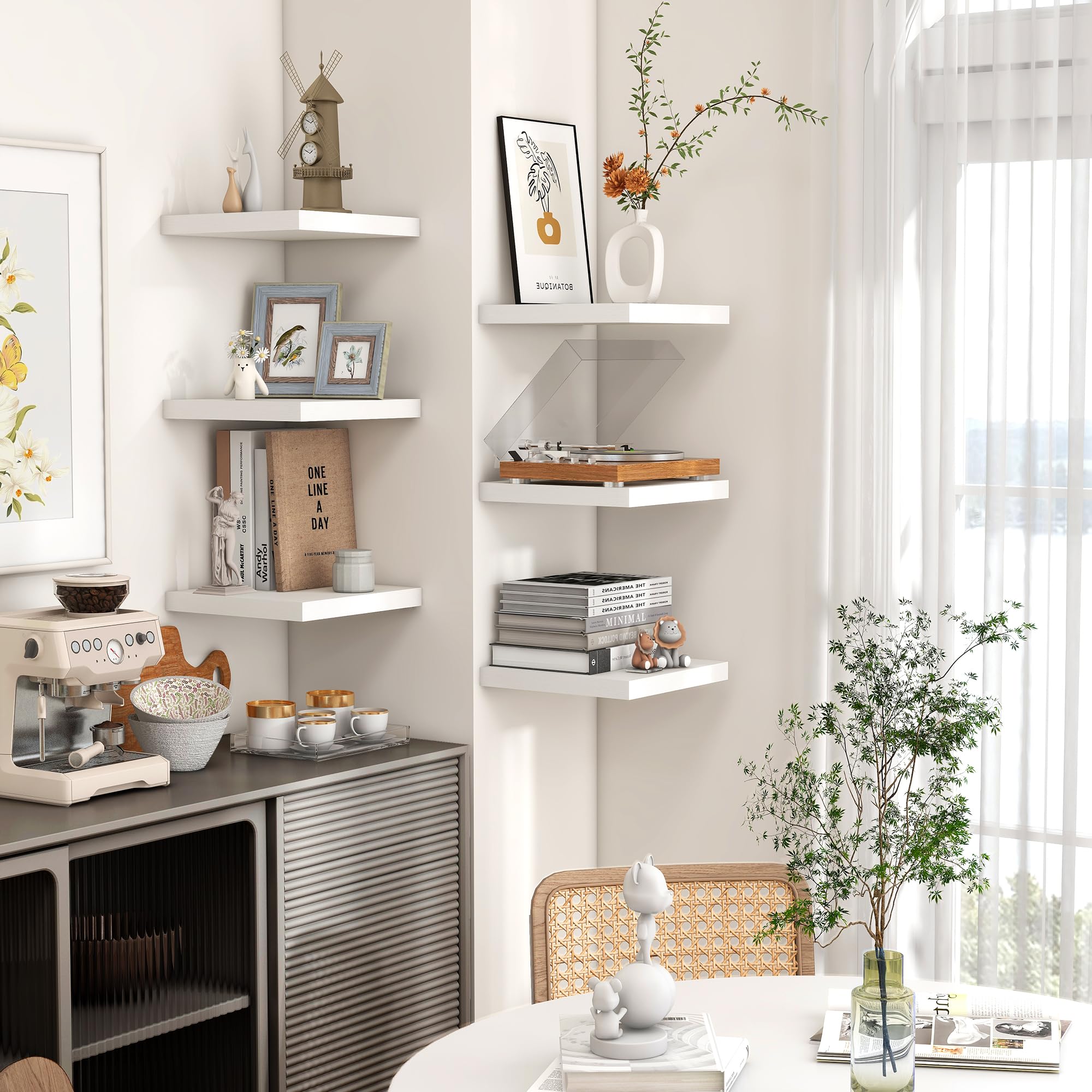 Amazon.com: Square Floating Shelves for Wall 8