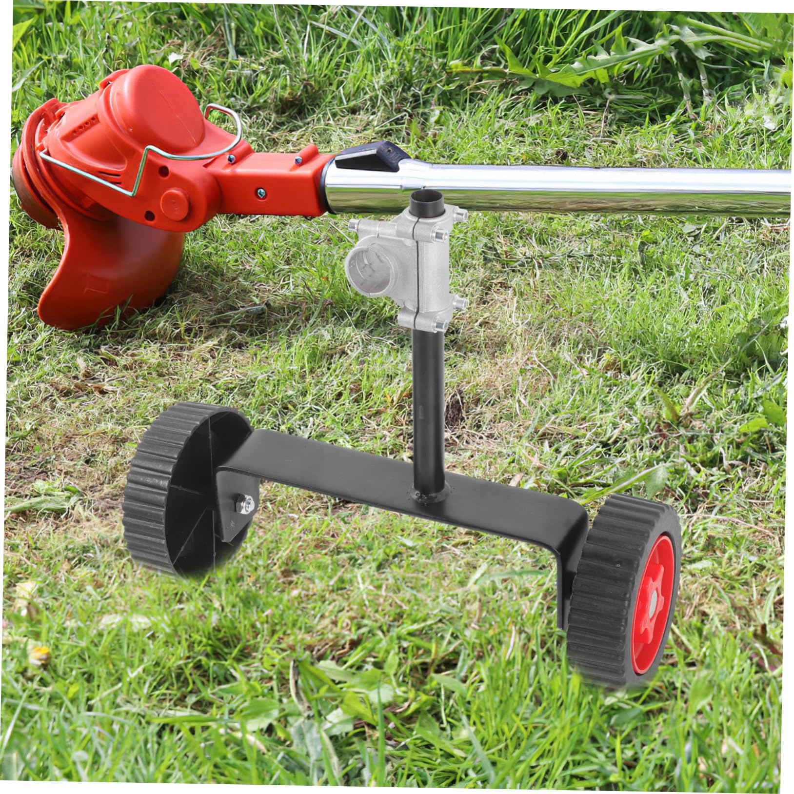 Rueda de Soporte para Cortacésped Rueda de Repuesto con Caucho y Acero Inoxidable Resistente para Carretilla y Generador Instalación Rápida y Silenciosa para Máquina Cortar Césped