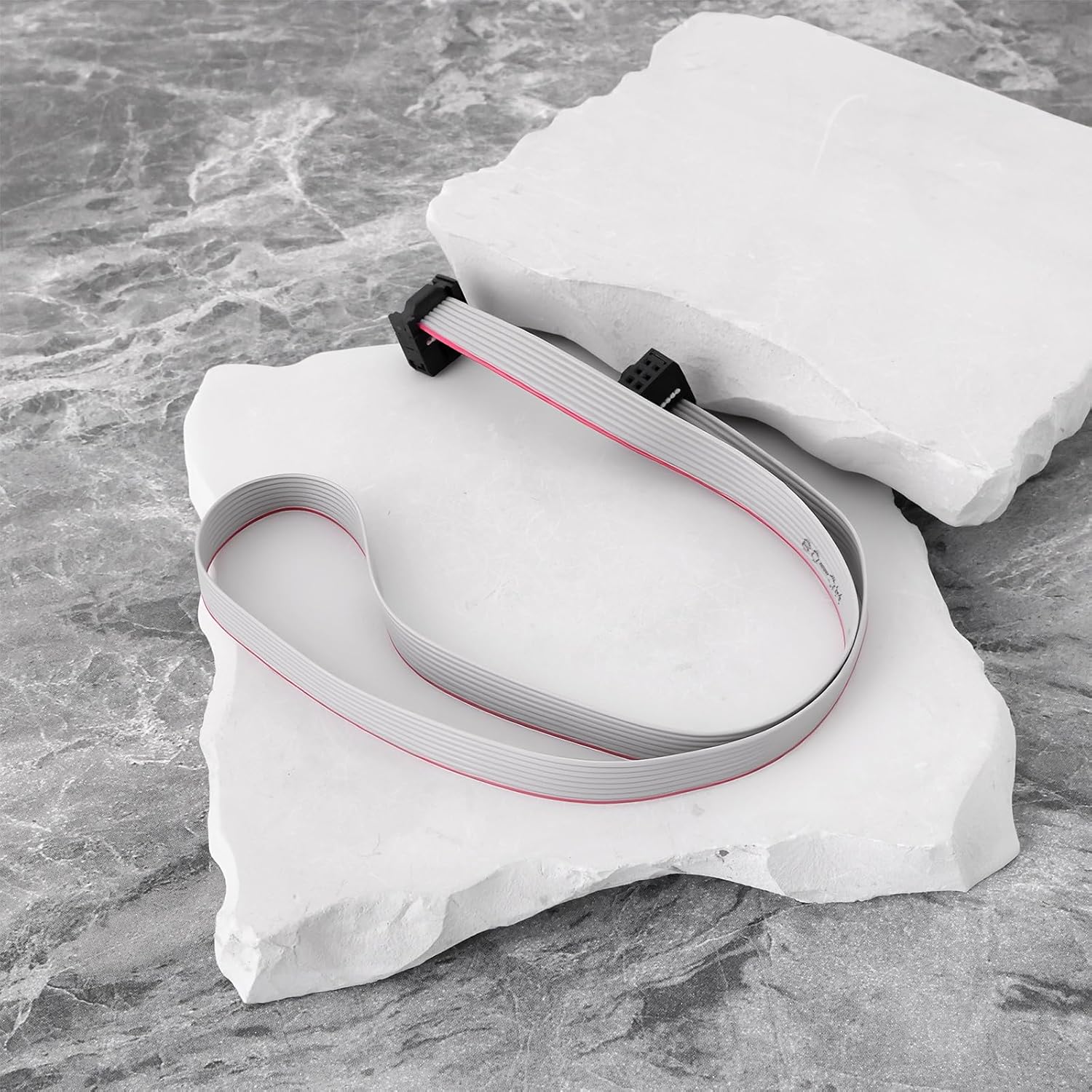 Create idea 4 Pcs 8pin IDC Flat Ribbon Cable Cable Length 50cm Pitch 2.54mm With Pin Header 28AWG