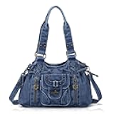 Small hobo Bags for Women Retro Washed Leather Shoulder Handbag Roomy Top Handles Purses With Removable Strap