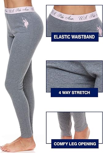 Miniatura 3 de U.S. Polo Assn. Conjunto de pijama térmico para mujer, conjunto térmico superior e inferior, capa base larga