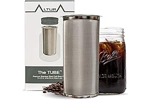 Cold Brew Coffee Maker for Wide Mouth Mason Jar 32 Oz