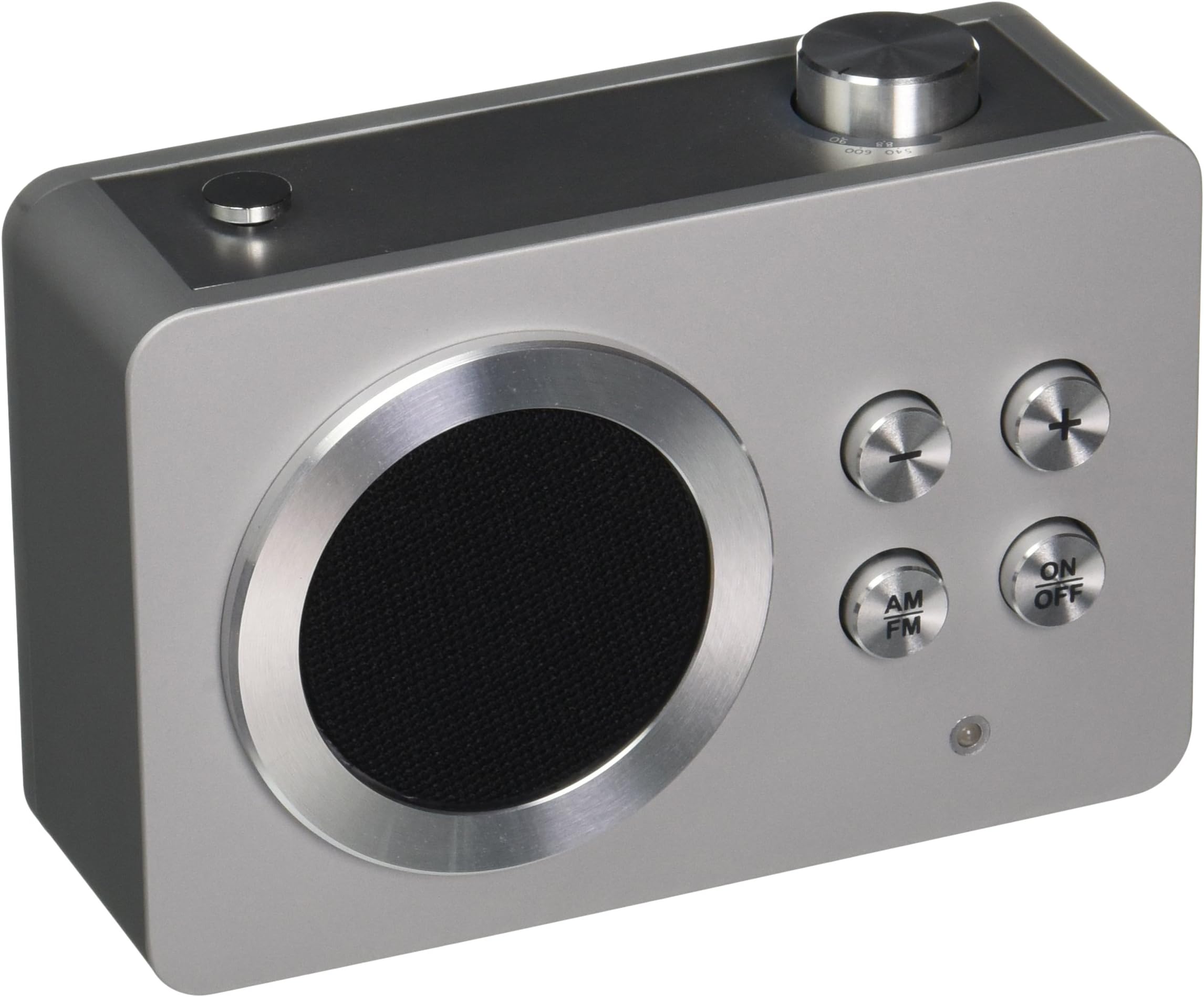 Lexon Mini Dolmen Radio AM/FM Radio in Aluminum