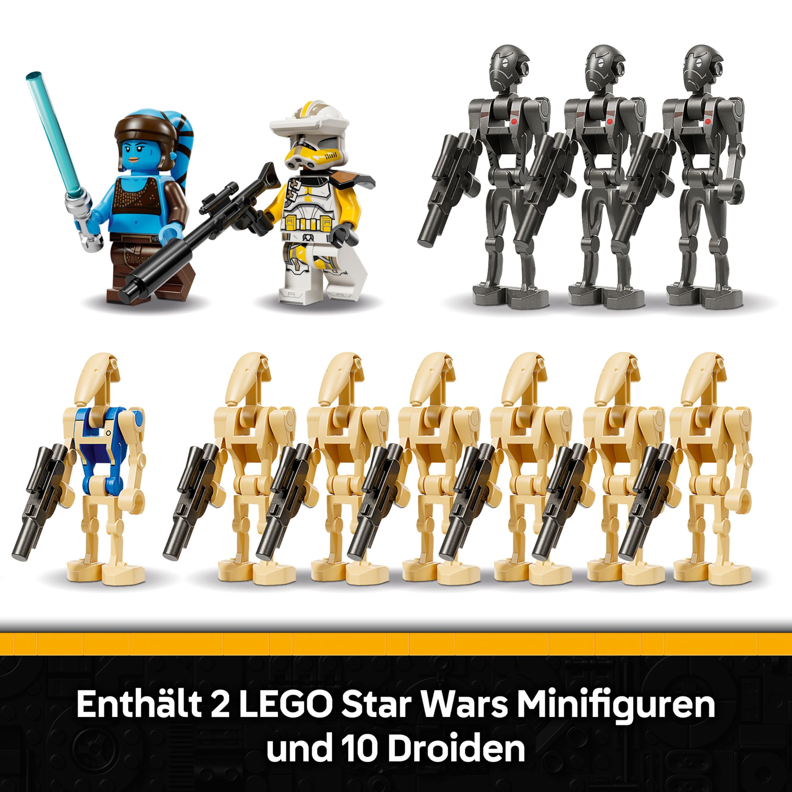 LEGO Star Wars: The Clone Wars MTT der Separatisten in der Schlacht von Felucia - Spielzeug mit Lichtschwert - Kinder Geschenk für Jungen und Mädchen - Modellbau zum Ausstellen und Sammeln - 75435