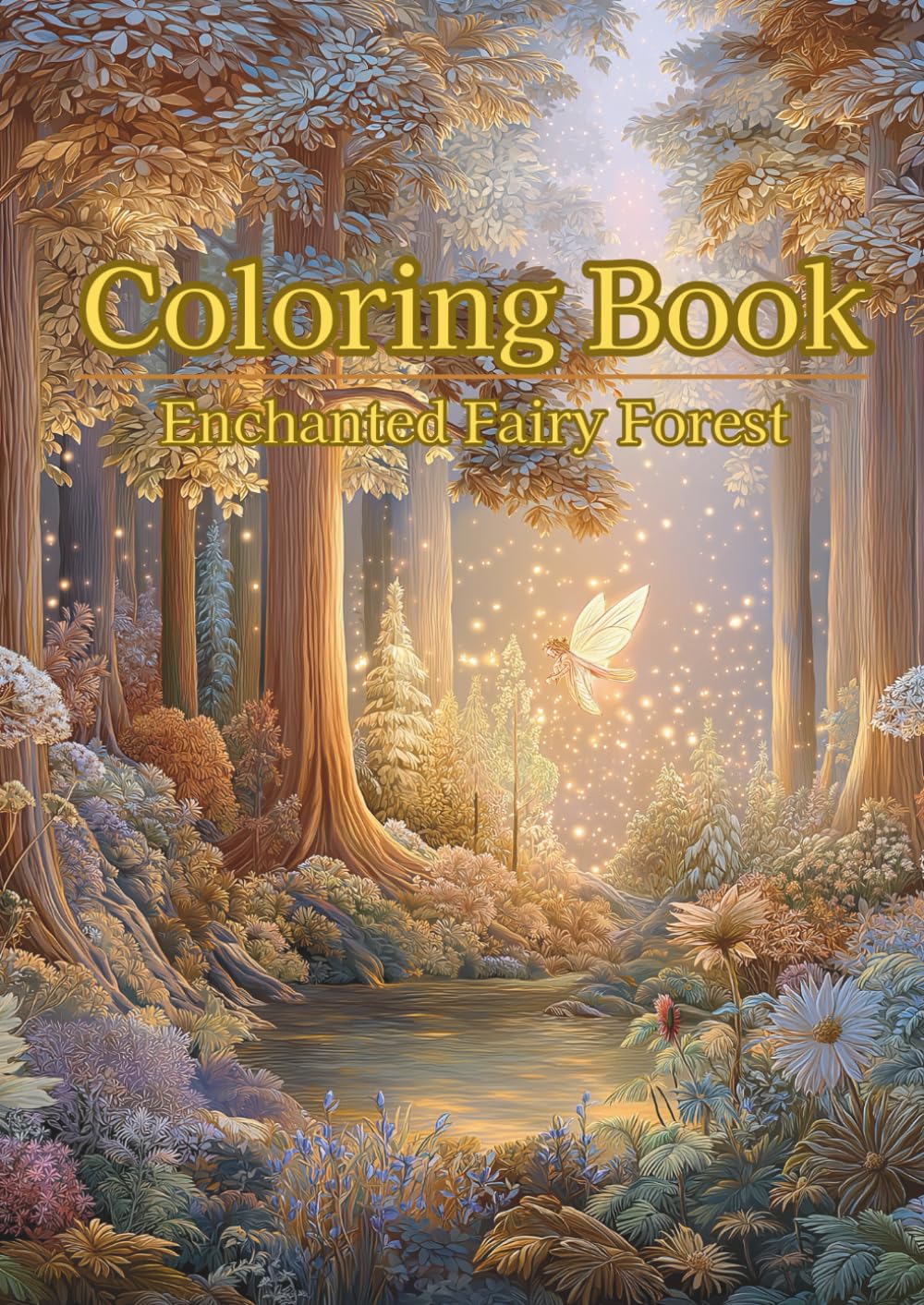 Coloring Book for adults: Enchanted Fairy Forest