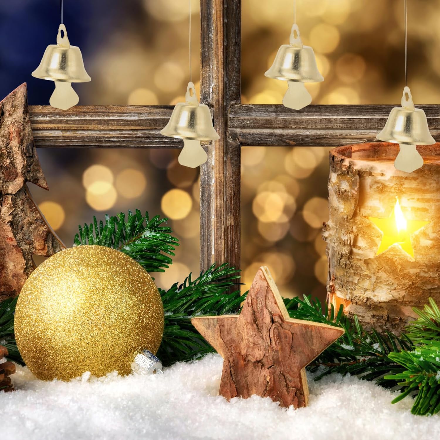 FAVOMOTO 100PCS Jingle Bell, Craft Bells Mini DIY Bells Decorative Small Metal Craft Hanging Pendant Supplies Ornaments for DIY Making Favor Decorating
