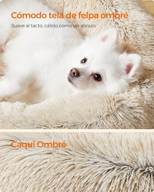 Foto 3 de 8 de Feandrea Cama de Perros, Cojín Central Extraíble y Lavable 50 cm