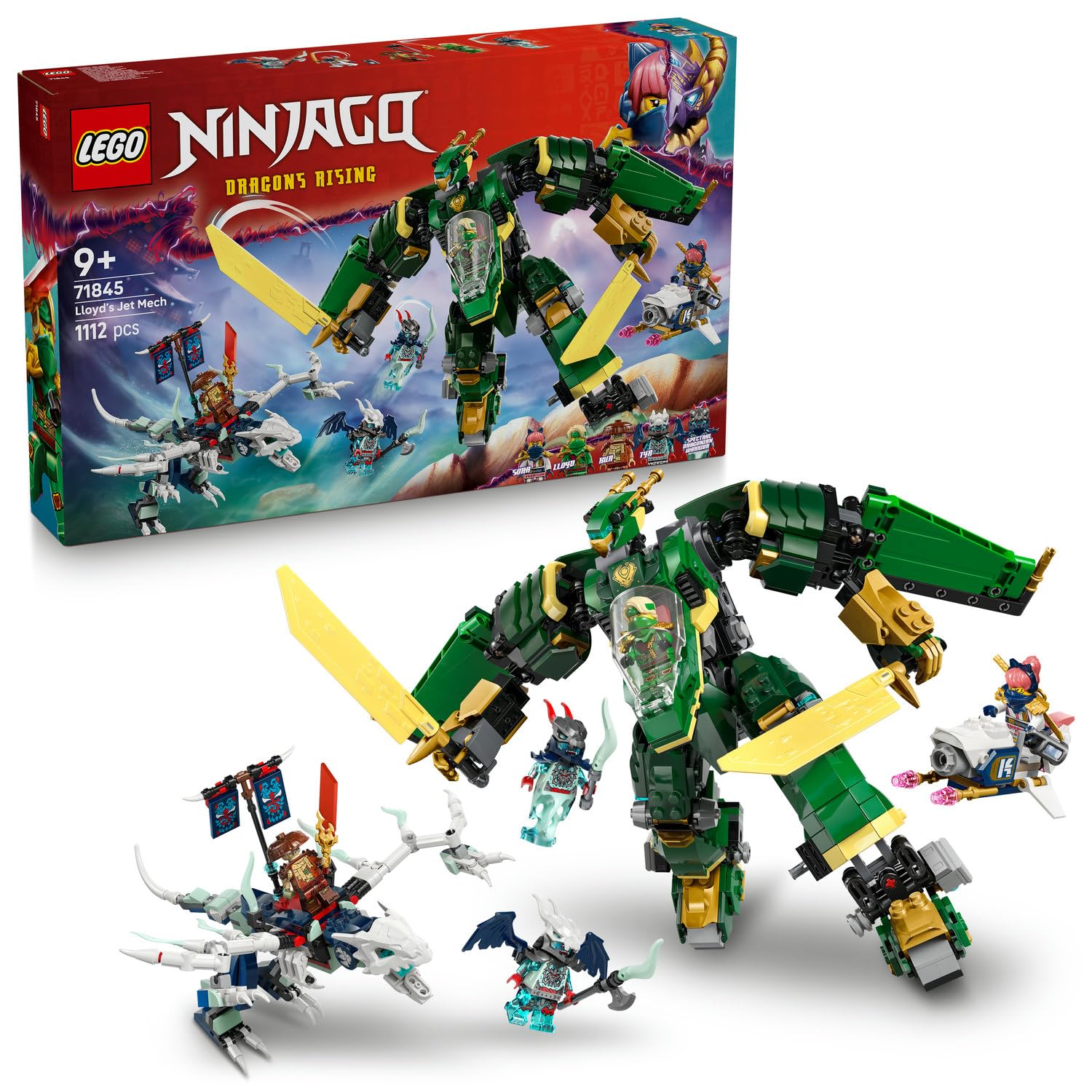 ぶびぃ LEGO NINJAGO Lloyd'un Jet Robotu 71845-9 Yaş ve Üzeri Ninja