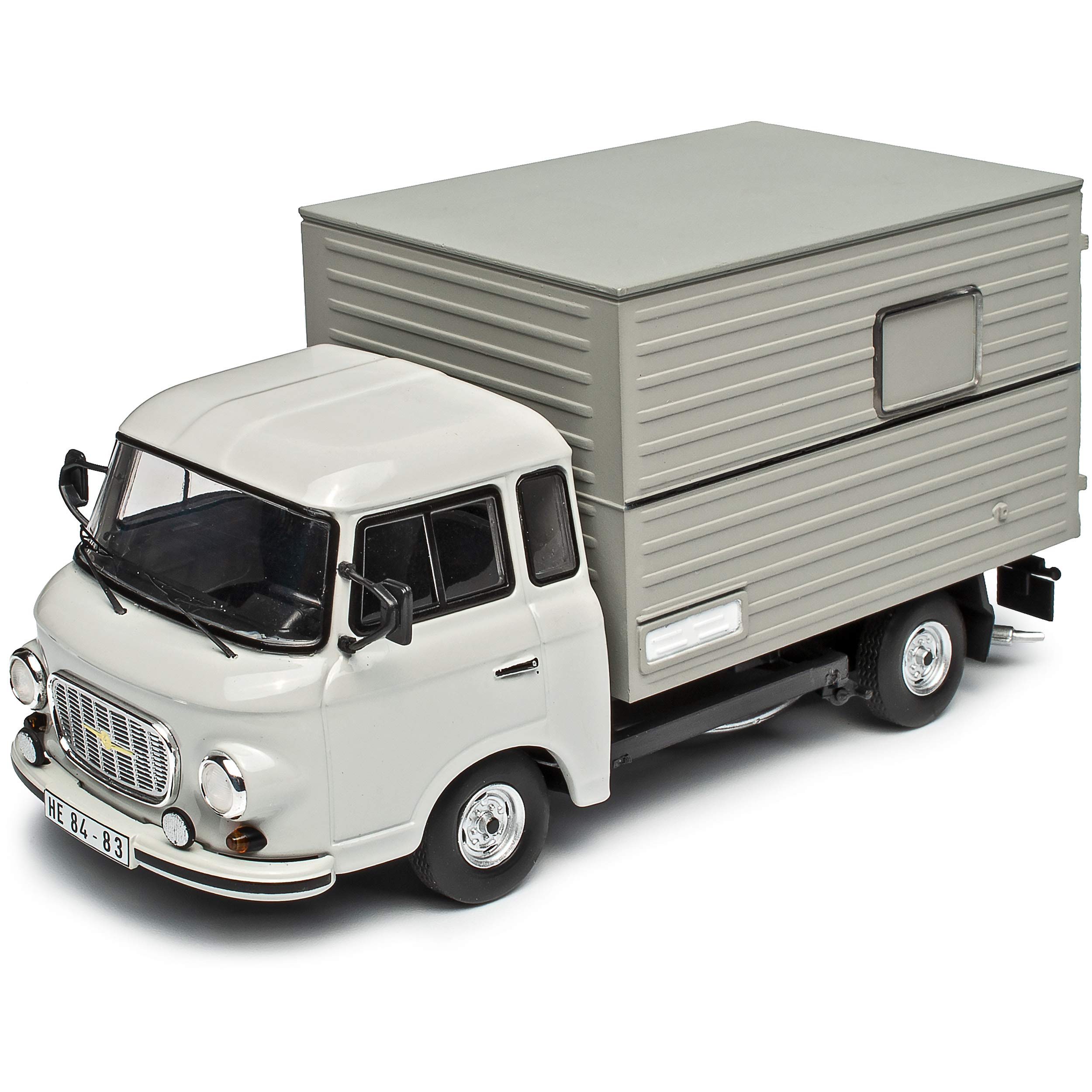 Generisch Barkas B1000 Grau mit Aufbau und Figur DDR 1961-1990 1/43 Schuco Modell Auto Modell Auto