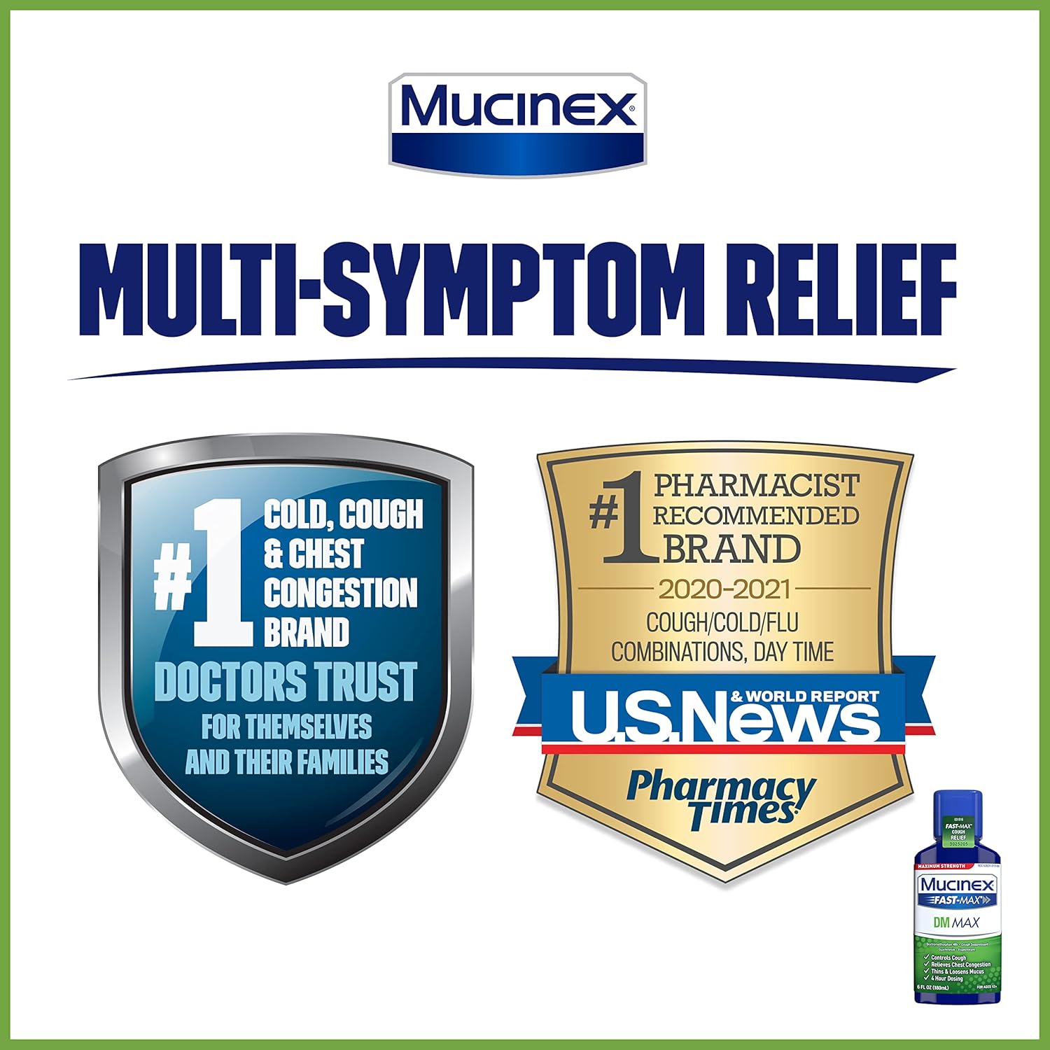 Maximum Strength Mucinex FastMax DM Max & Mucinex Nightshift Cold & Flu Liquid (2 x 6 fl. oz.) Thins & Loosens Mucus, Relieves Cough & Chest Congestion, Pain, Fever, Sneezing, Sore Throat, Runny Nose : Health & Household