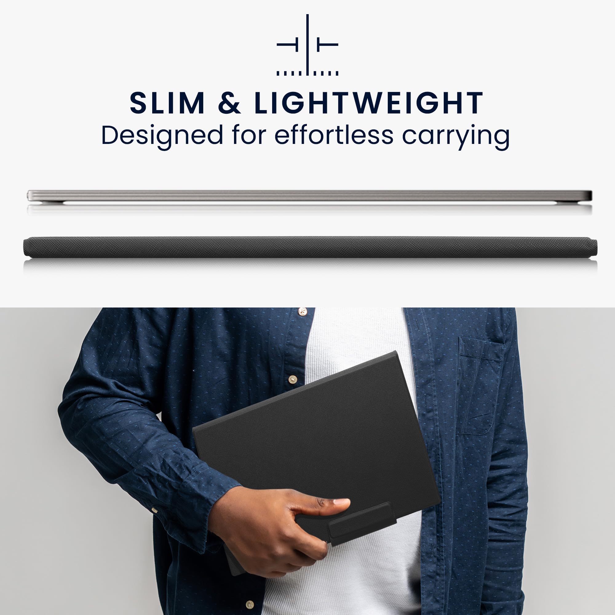 kwmobile Etui na tablet kompatybilne z Remarkable Paper Pro Cover - lekkie etui ze skóry PU z zamknięciem magnetycznym - czarne
