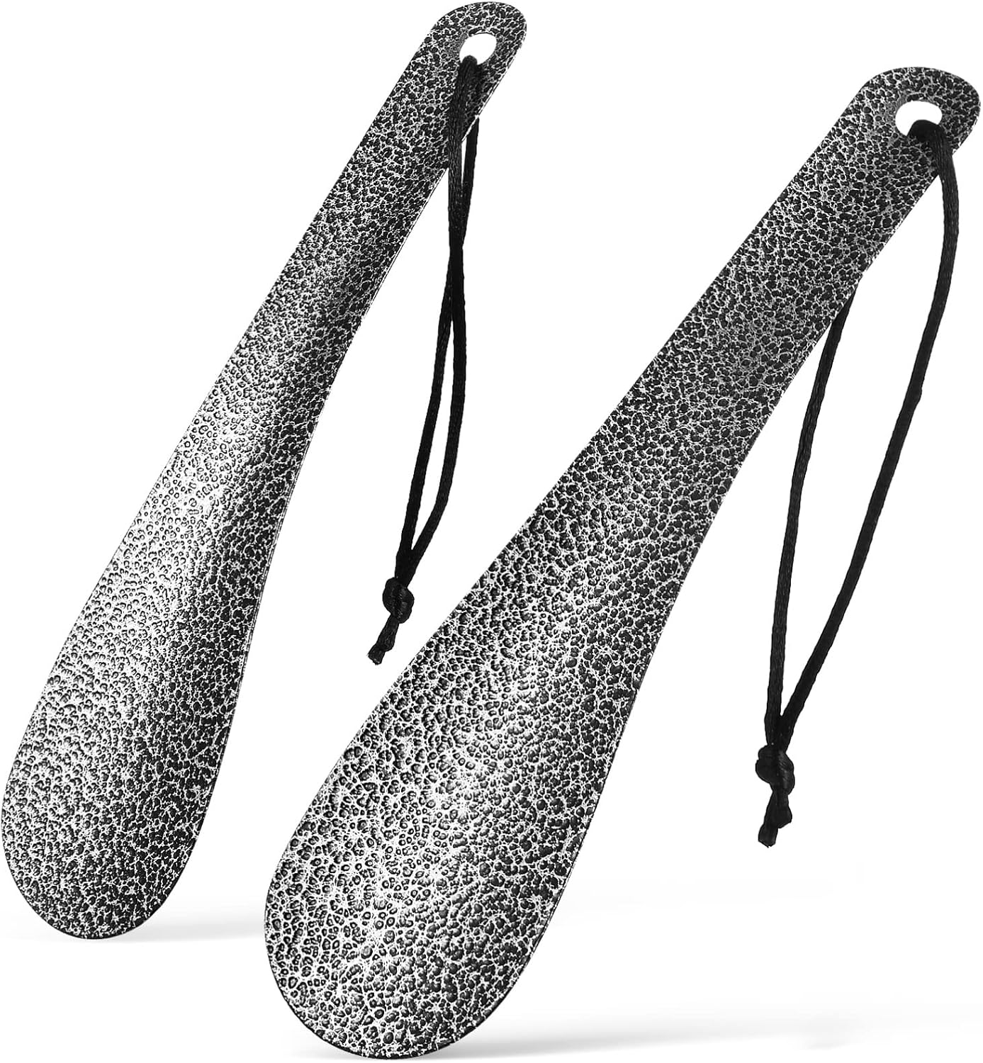 Beavorty 2pcs Metal Shoe Horn Shoe Horn Handle Portable