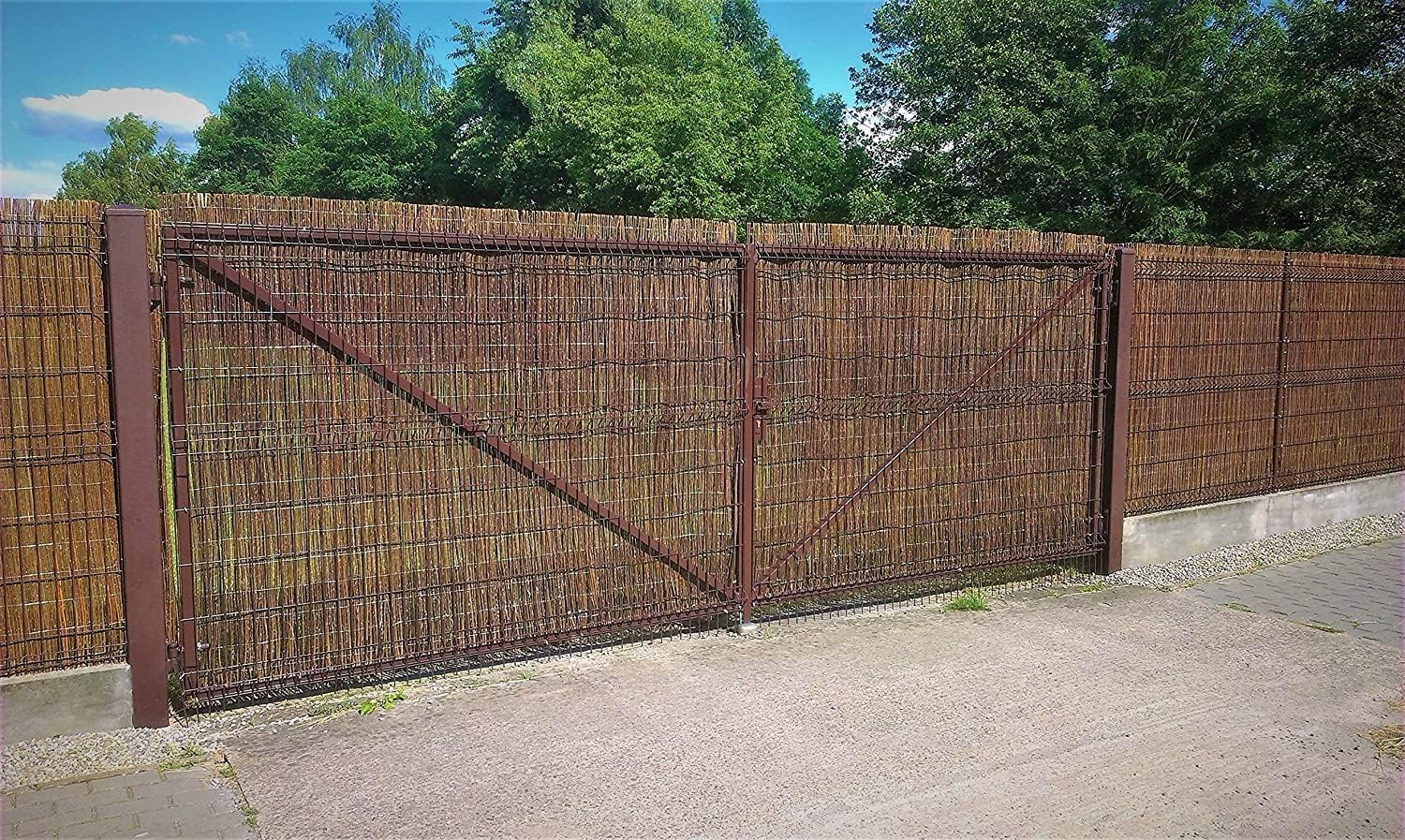 Canisse Osier 100 x 500 cm Clôture de Saule -Canisse Brise Vue Balcon et Patio - Cloture Jardin Exterieur - Protection Contre Le Vent & Le Soleil - 100% Naturel
