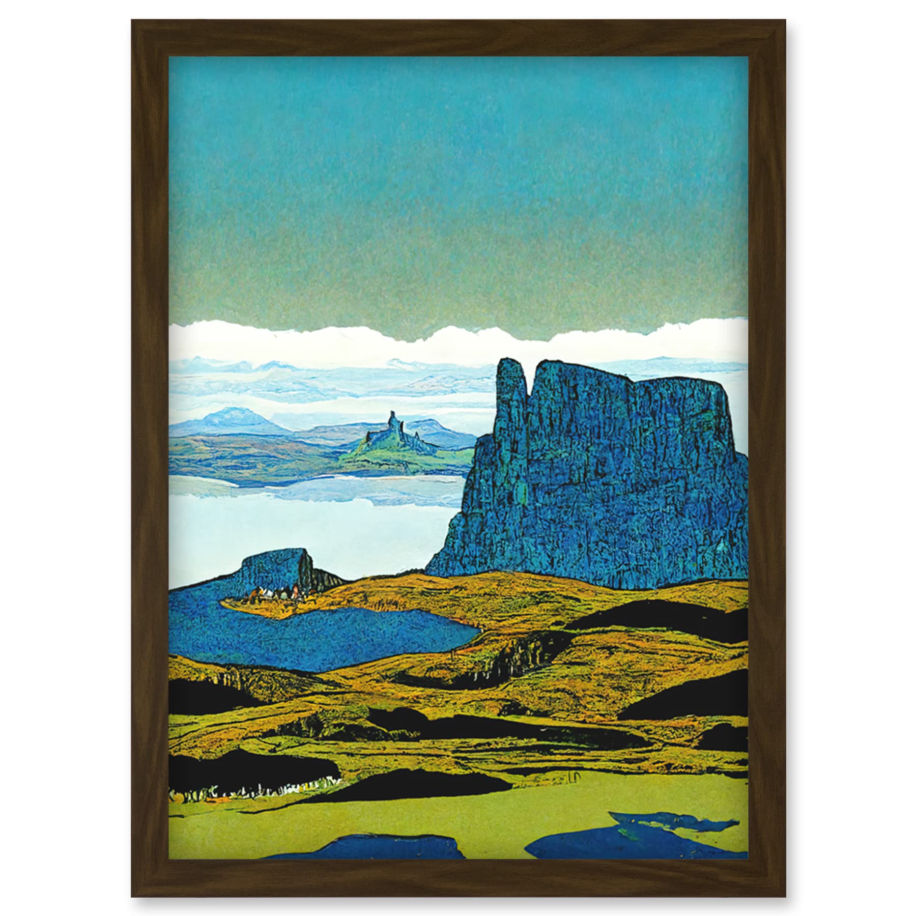 The Storr Isle of Skye Framed Print - Scottish Landscape Artwork - A4 Wall Art