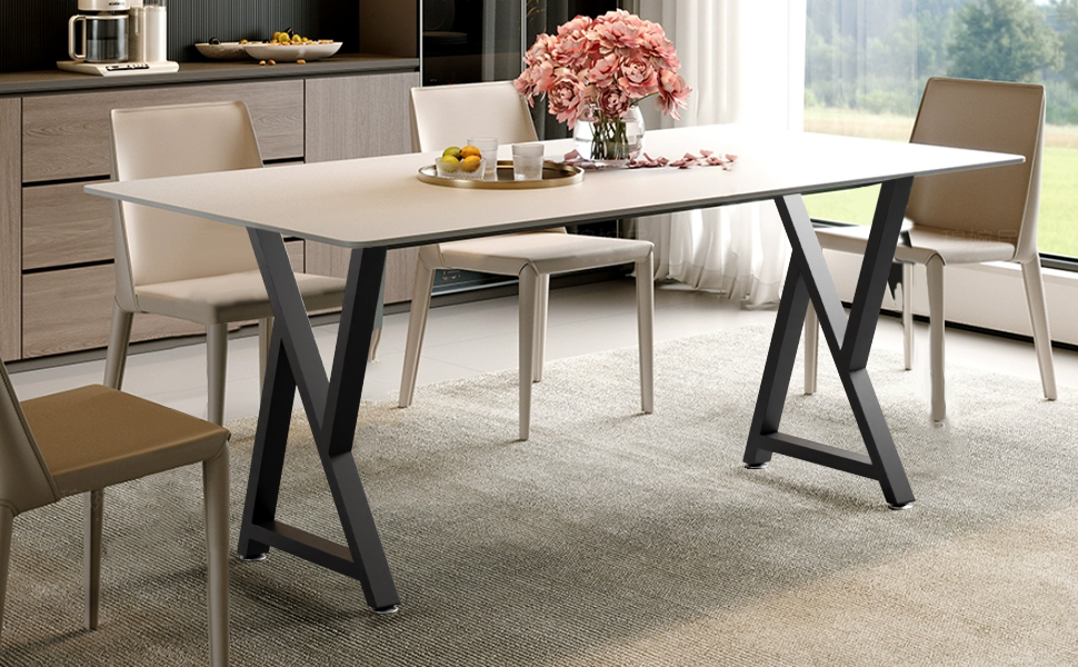 Amazon.com: TOCRETOARE Metal Table Legs Heavy Duty, 28”H x