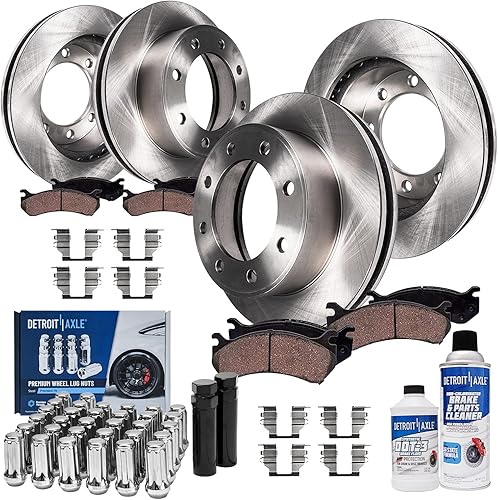 Miniatura 25 de Detroit Axle - Kit de freno trasero para Chevy GMC Suburban Silverado Sierra Yukon XL 1500 Tahoe Escalade 2007-2013 Rotores de freno de disco de