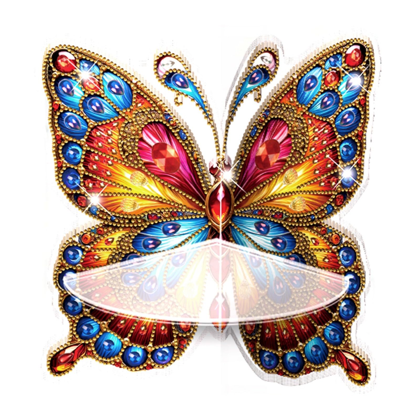 ARTopet Diamond Art Painting Corner Hanging Shelf Butterfly Love PET Wall Corner Storage Rack Shower Caddy Organizer for