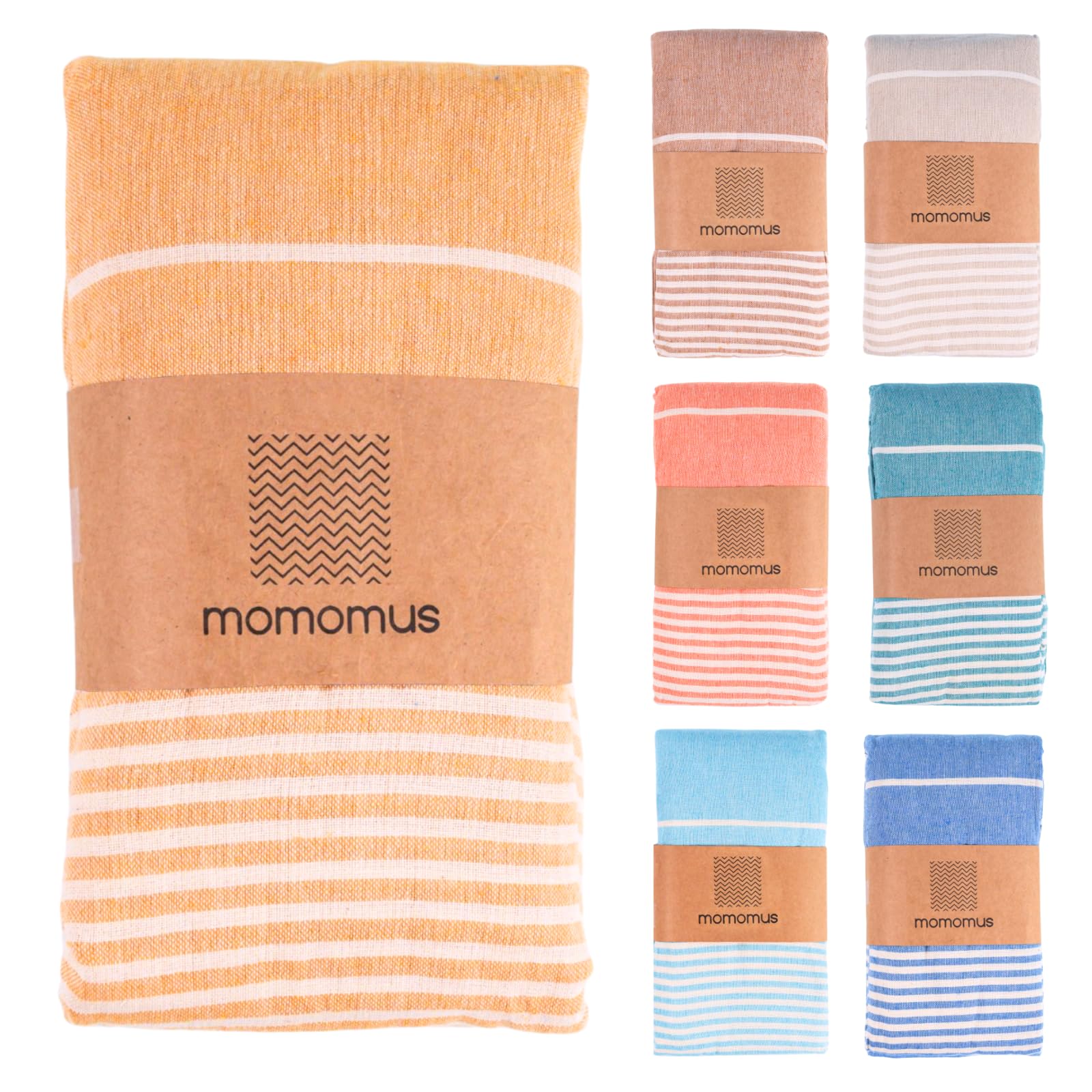 MOMOMUS Extra Large Turkish Beach Towel Style – Made of 100% Cotton for Sand-Free Comfort | Oversized Beach Towel – Sandproof Beach Blanket – Big