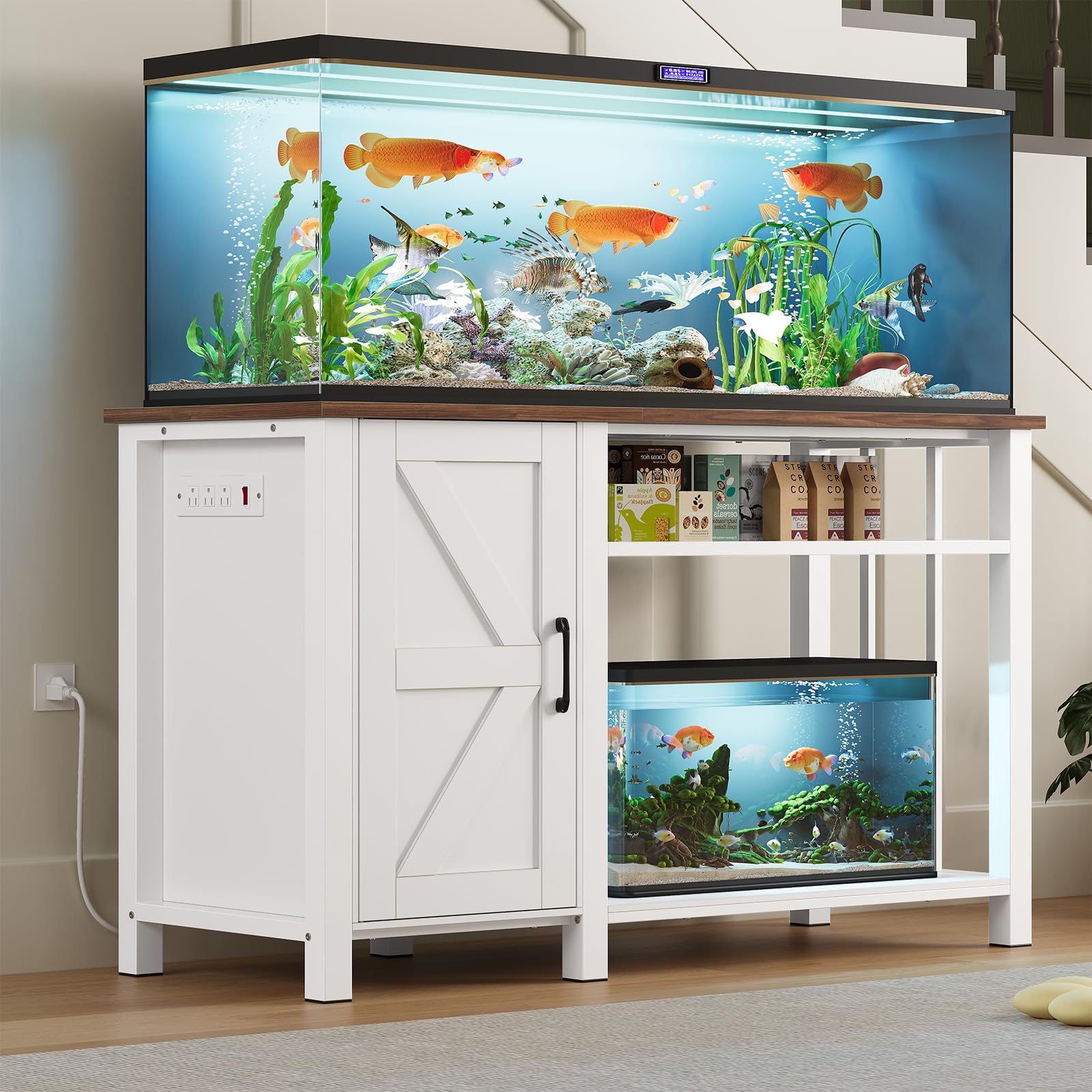 Amazon.com: OtterOasis 55-75 Gallon Fish Tank Stand with Power
