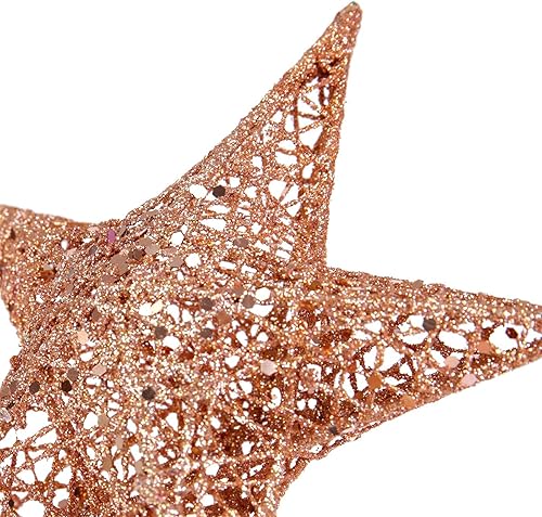 Miniatura 84 de BinaryABC Estrella para árbol de Navidad, adornos brillantes para decoración del árbol de Navidad, 7.9 in (plateado)