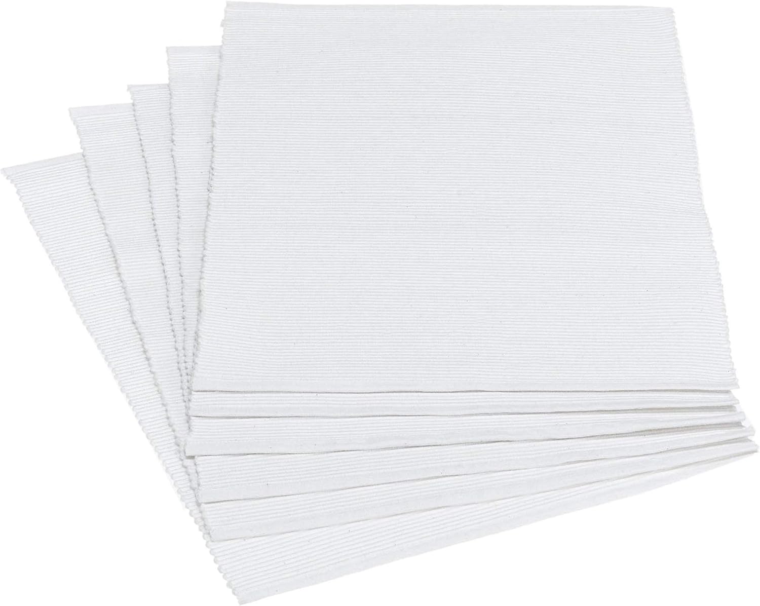 Flаѕh Dеаlѕ - 80% оƒƒ DII 100% Cotton Basic Ribbed Placemat Set, White, 13x19, 6 Piece Tесh Dеаlѕ 🔥 DII 100% Cotton Basic Ribbed Placemat Set, White, 13x19, 6 Piece