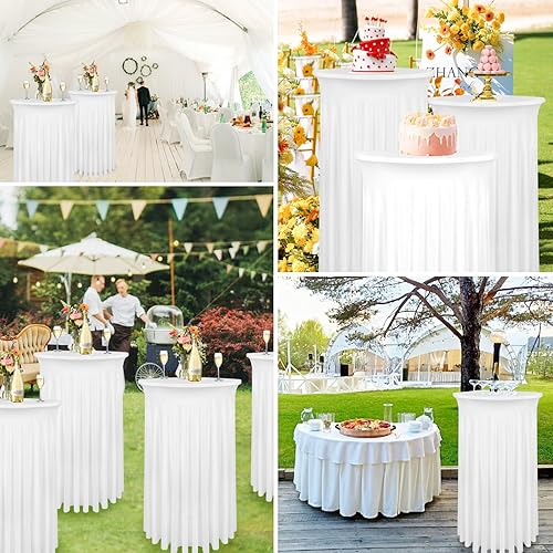 Miniatura 18 de Faldas de mesa negras para mesas rectangulares de 6 pies, funda de elastano para mesas de 6 pies, mantel elástico, lavable, resistente a